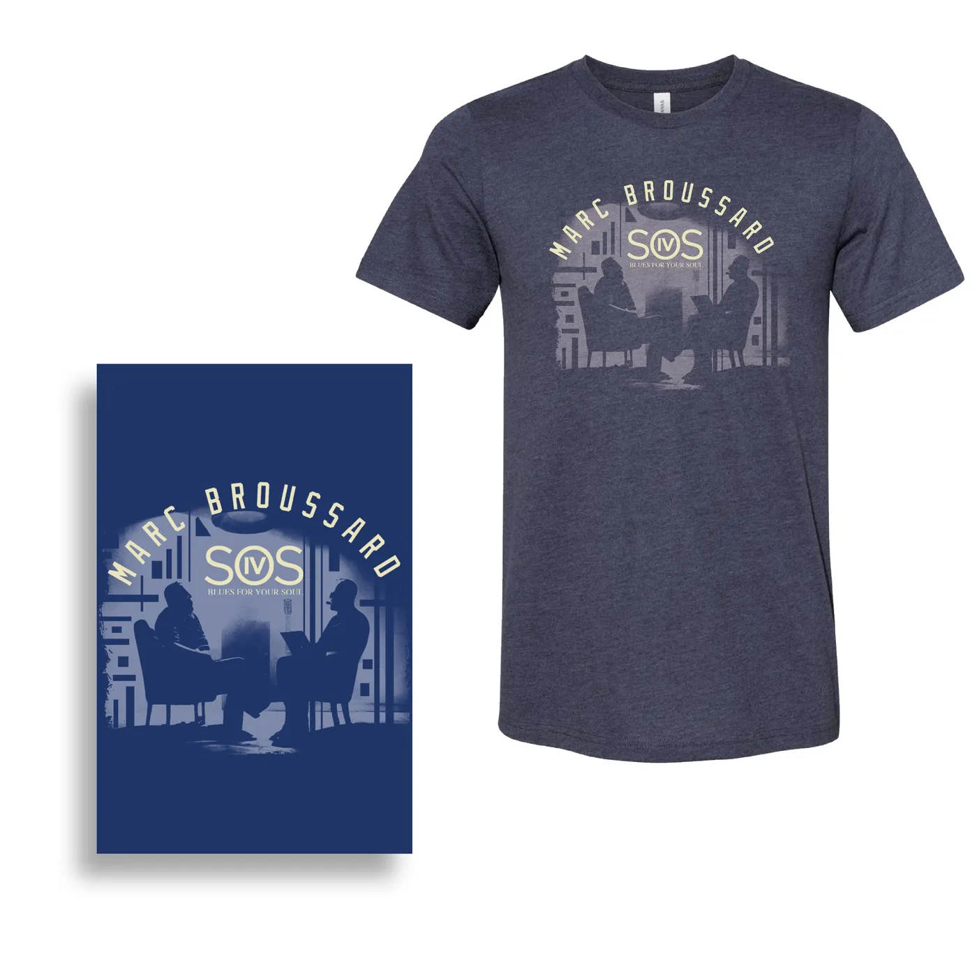 Marc Broussard - S.O.S. IV Album Poster + Blues For Your Soul Tee