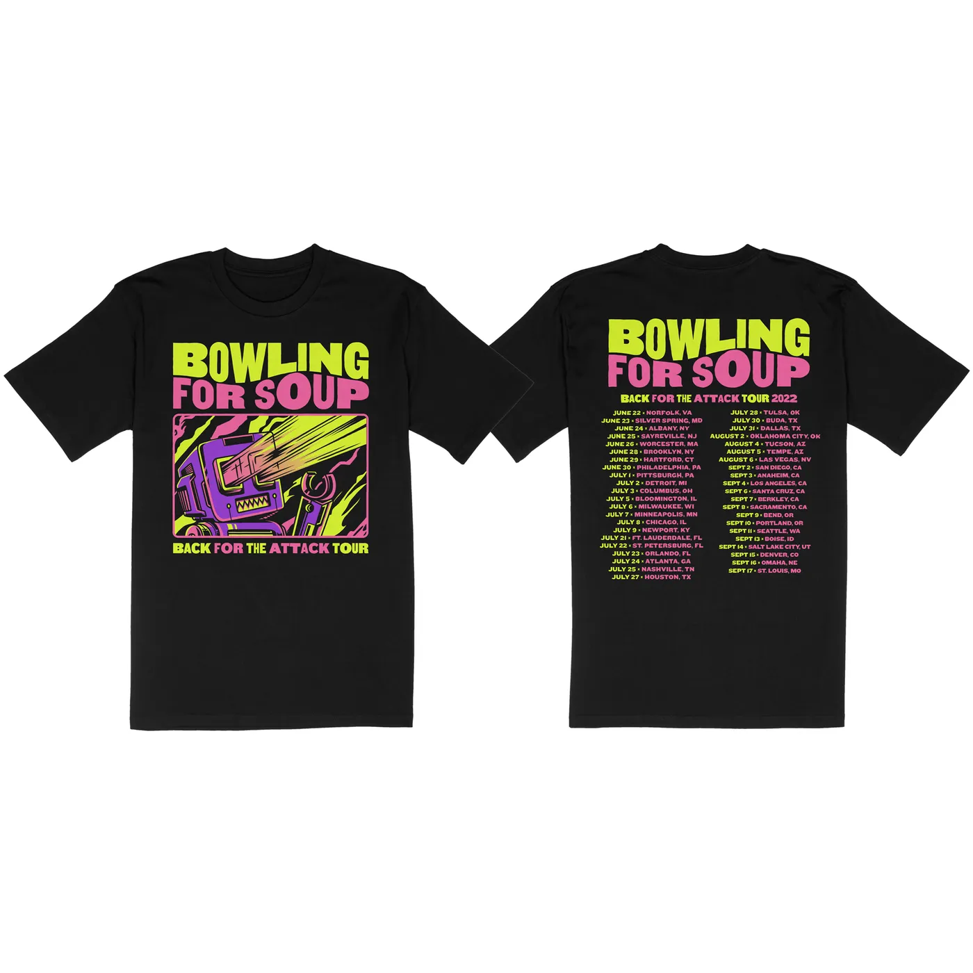 Bowling For Soup - Back For The Attack Tour Tee (Small Only)
