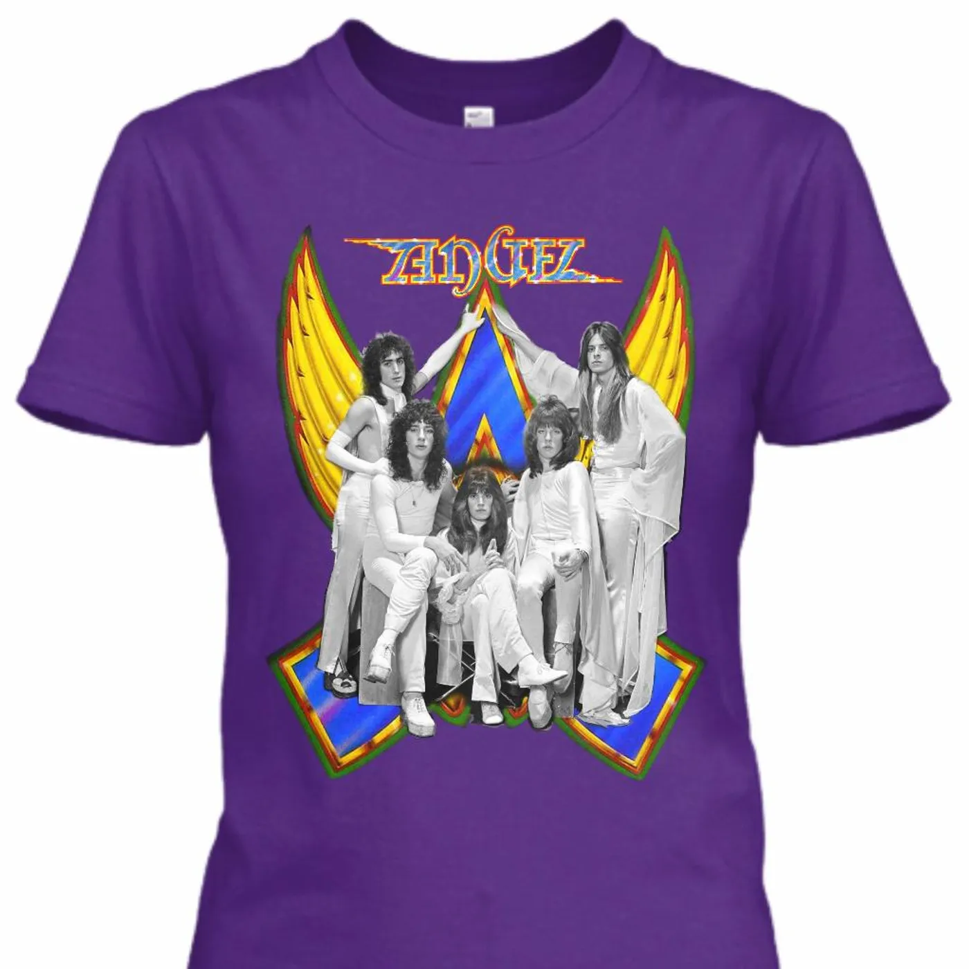 Punky Meadows - ANGEL Band Women's Tee (Purple)