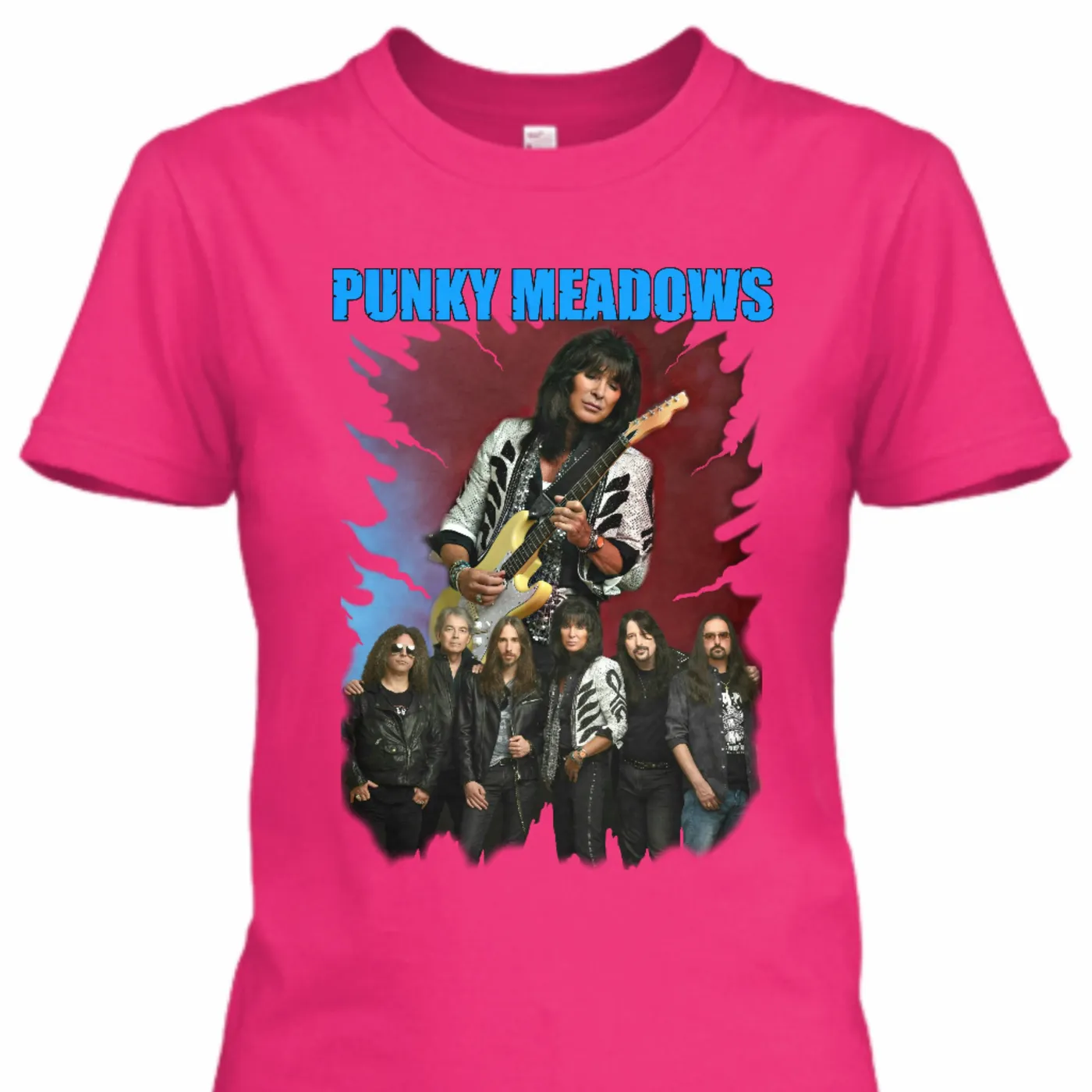 Punky Meadows - PUNKY BAND Women's Tee (Pink)