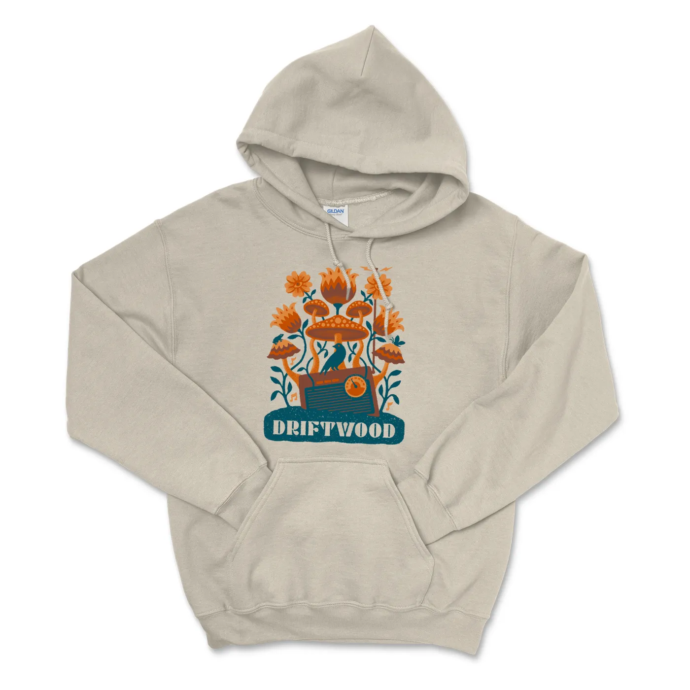 Driftwood - Mushroom Logo Hoodie - Sand