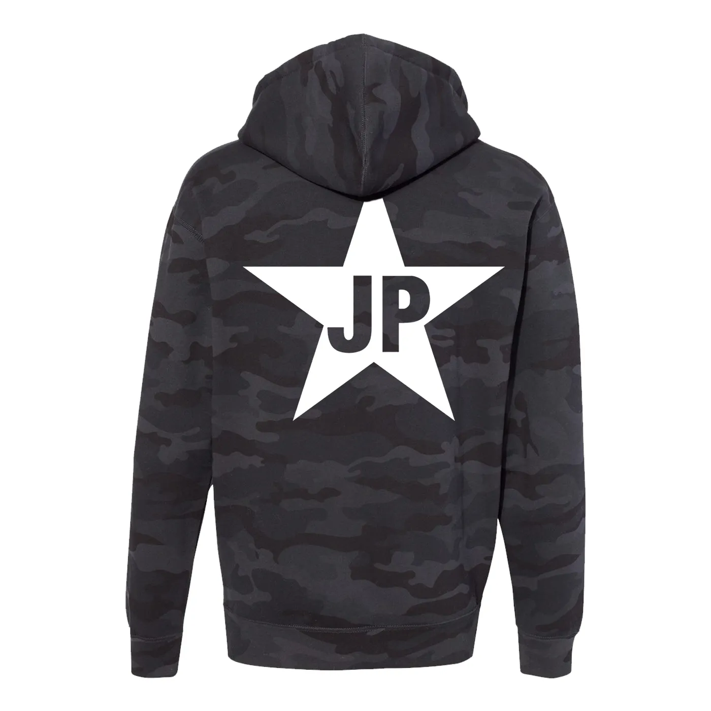 Jackopierce - Premium Black Camo Star Logo Hoodie