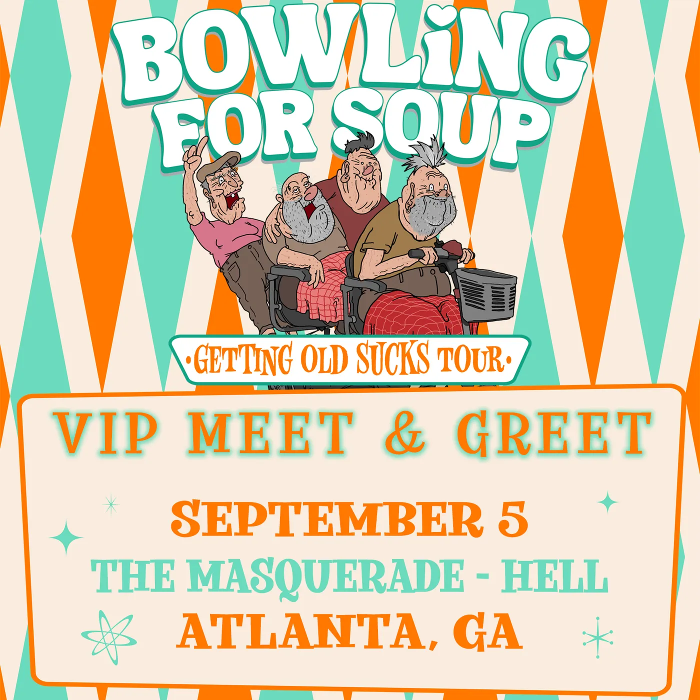 Bowling For Soup - VIP Meet and Greet - 09/05 - The Masquerade - Hell - Atlanta, GA (5:30pm)