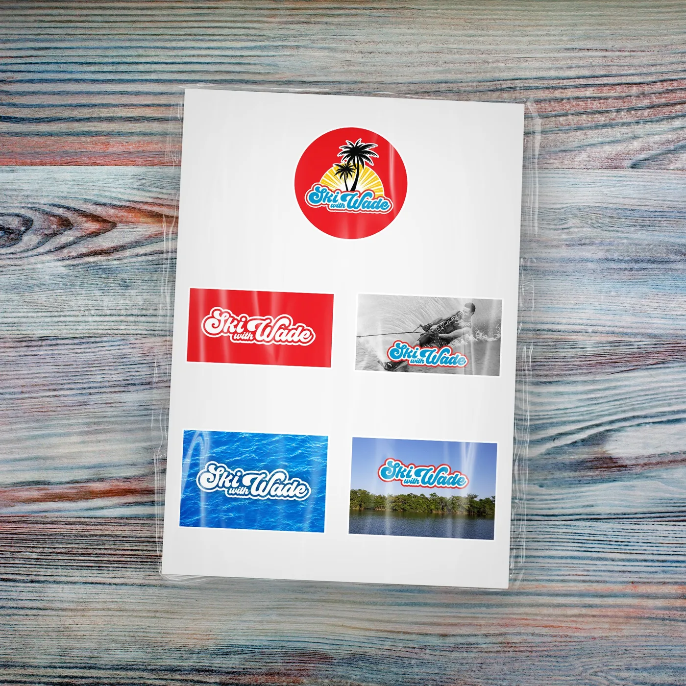 Ski With Wade - Logo Sticker Pack