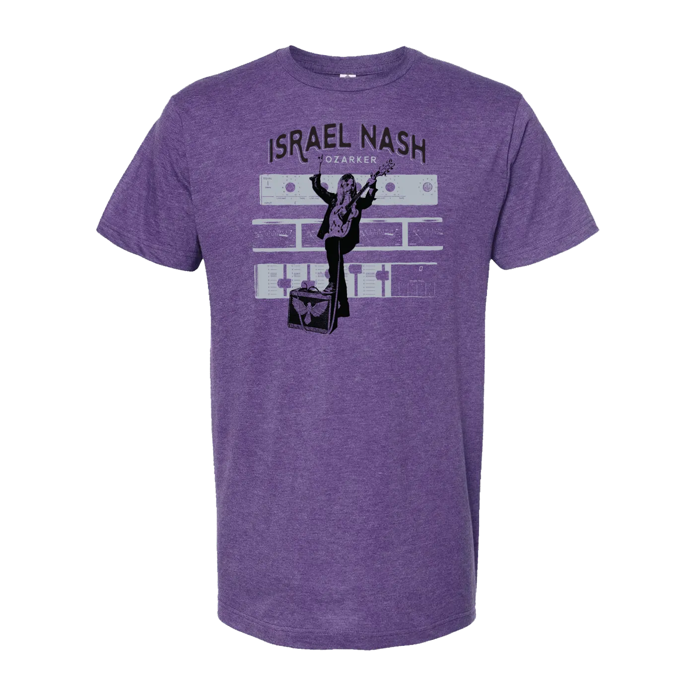 Israel Nash - Rock On Heather Purple Tee