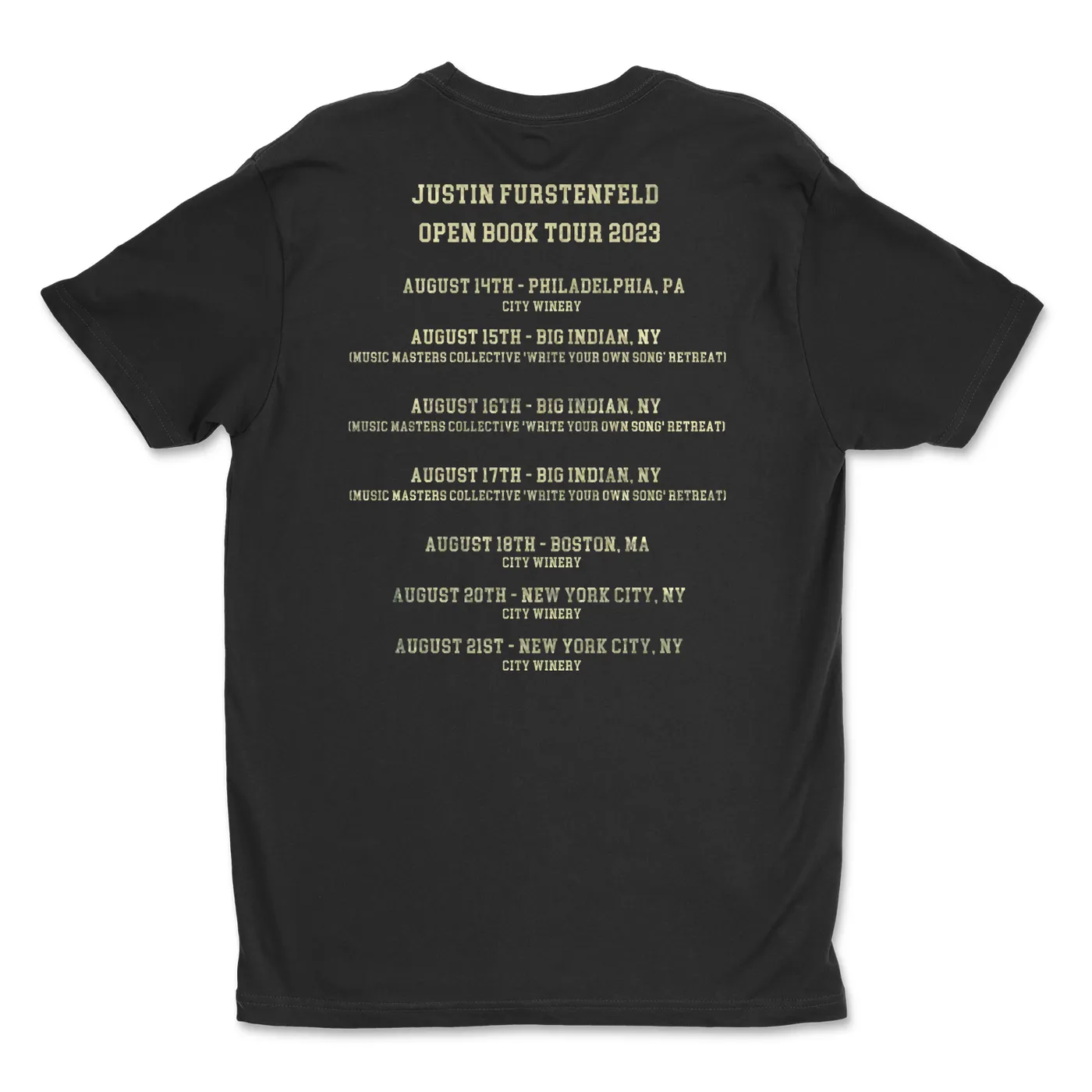 Gunner Black Co Justin Furstenfeld - Summer 2023 Photo Tour Tee