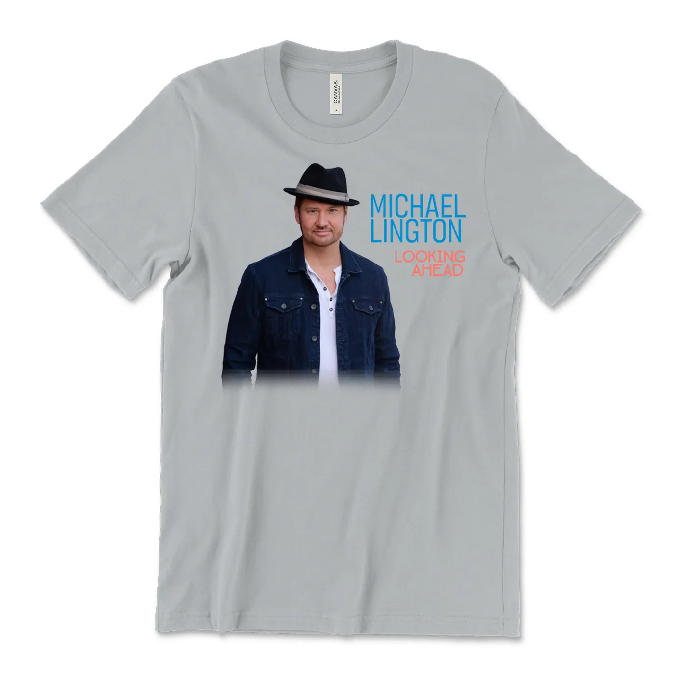 Michael Lington - Looking Ahead Album Art Silver Tee