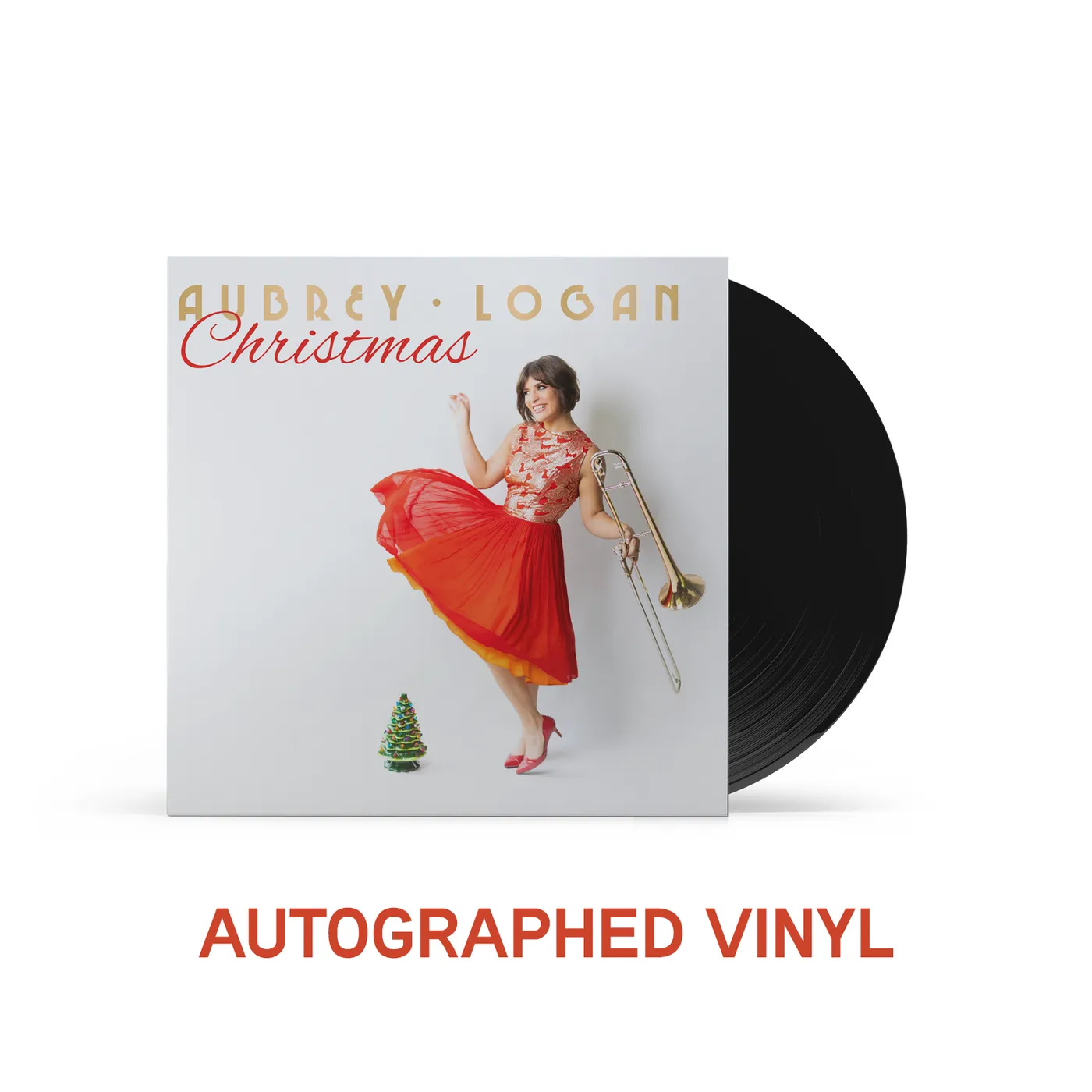 Aubrey Logan - Autographed Christmas Vinyl
