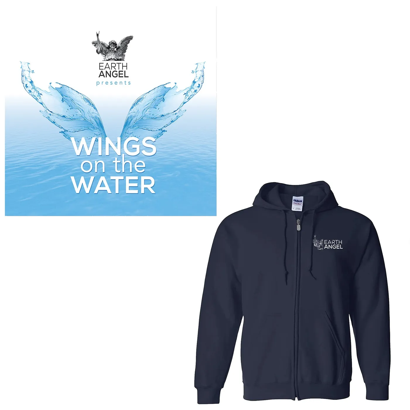 Earth Angel -  Hoodie + Wings on the Water Digital Download Bundle