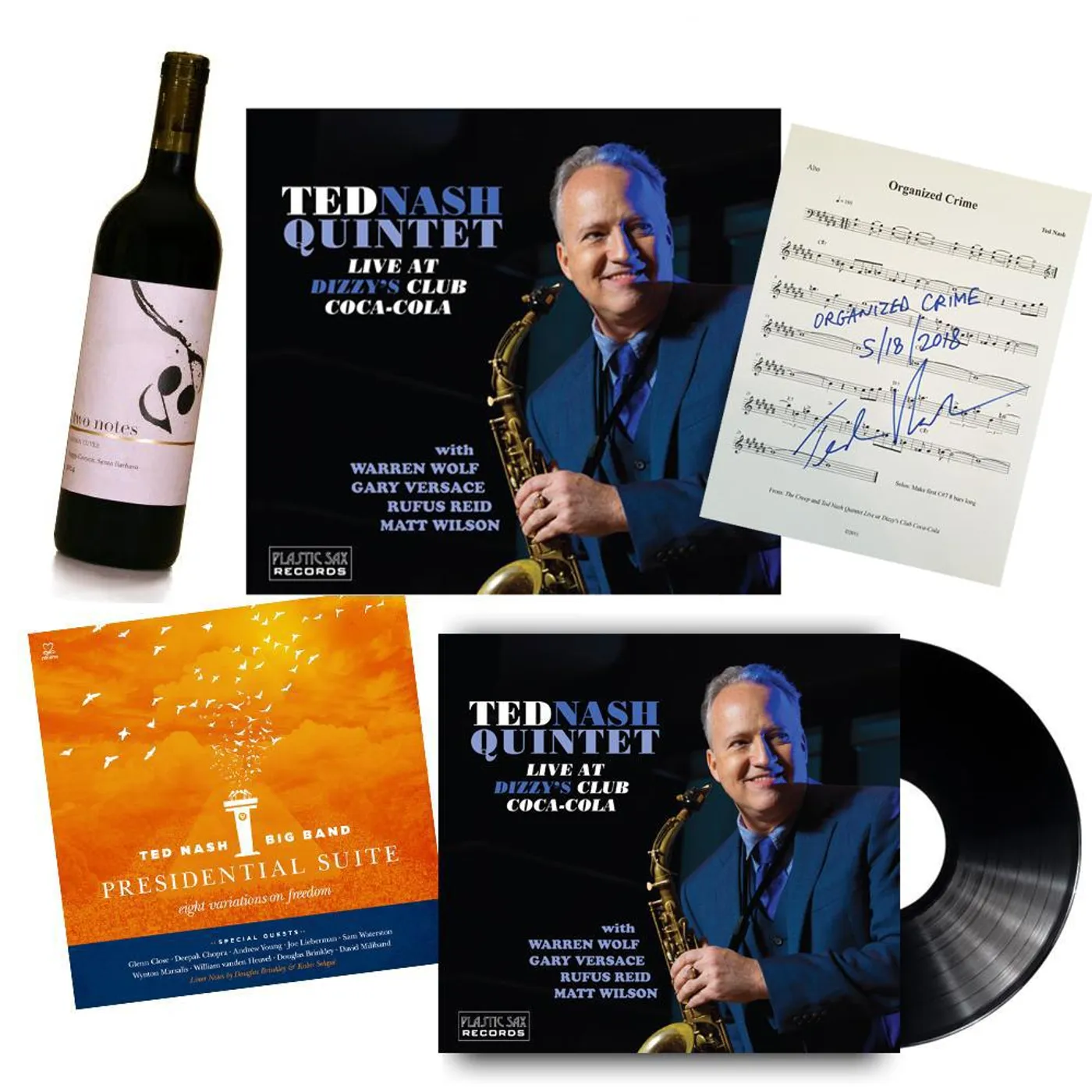 Ted Nash - Platinum Package Autographed Set