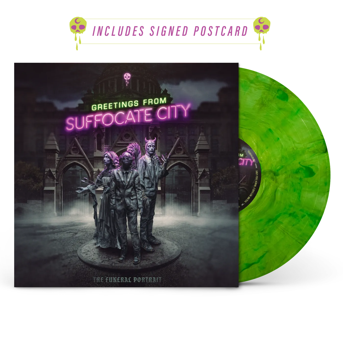 The Funeral Portrait - Bnm The Funeral Portrait - Greetings From Suffocate City Better Noise Exclusive Green Slime Vinyl