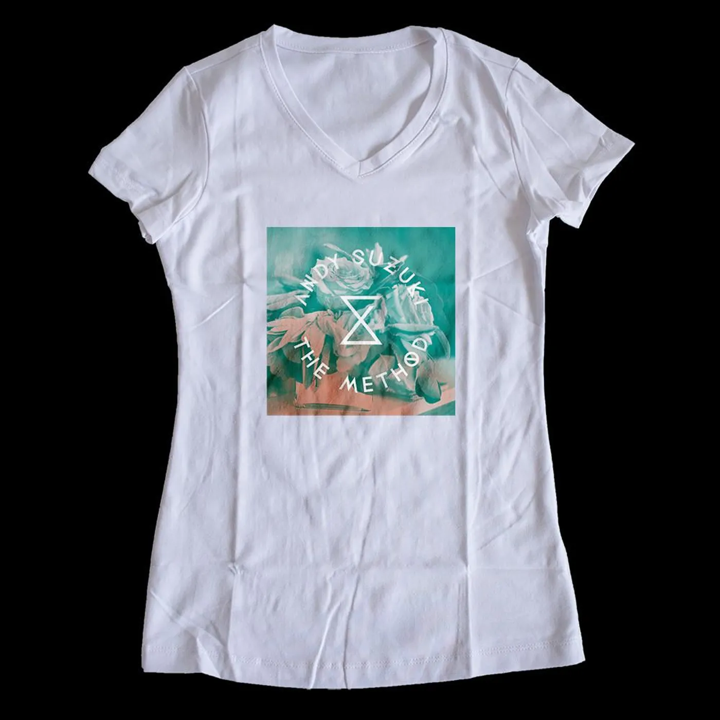 Andy Suzuki & The Method ASTM - Flower Logo Ladies V-Neck Tee