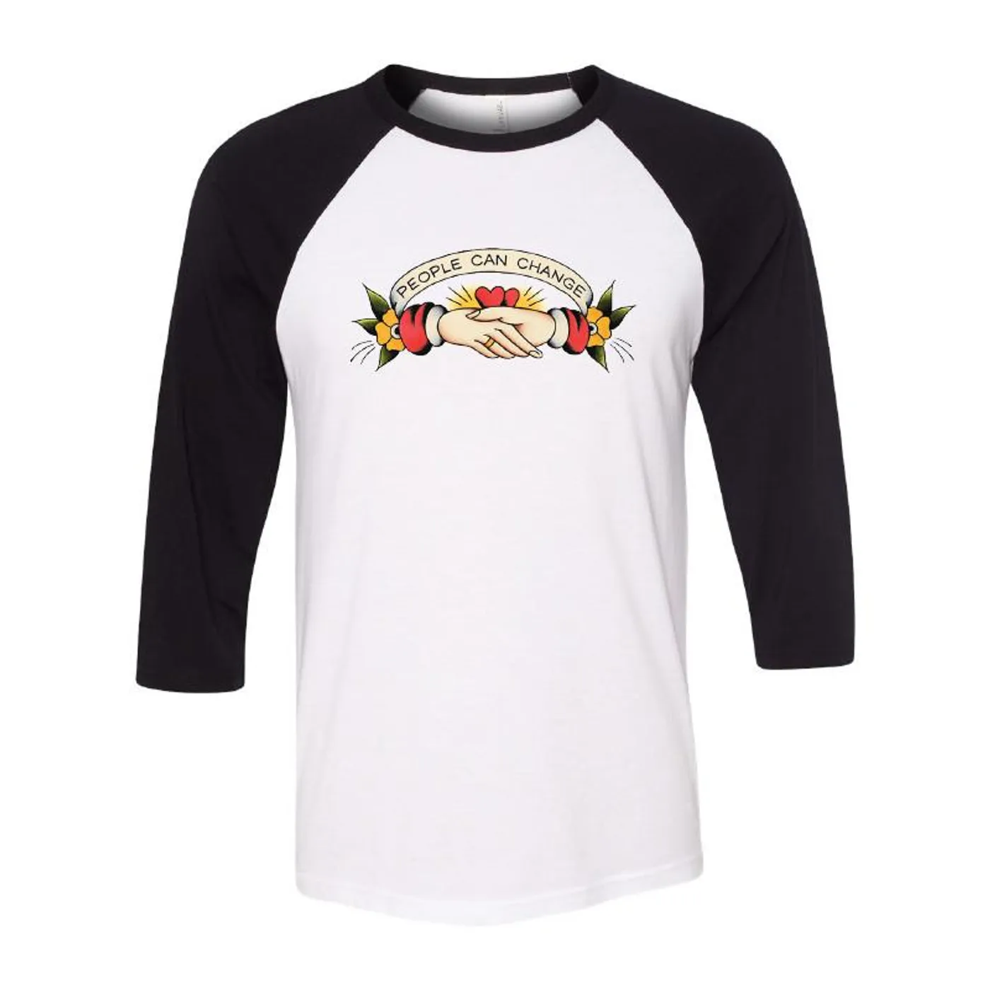 Justin Furstenfeld Gunner Black Co - People Can Change Baseball Tee