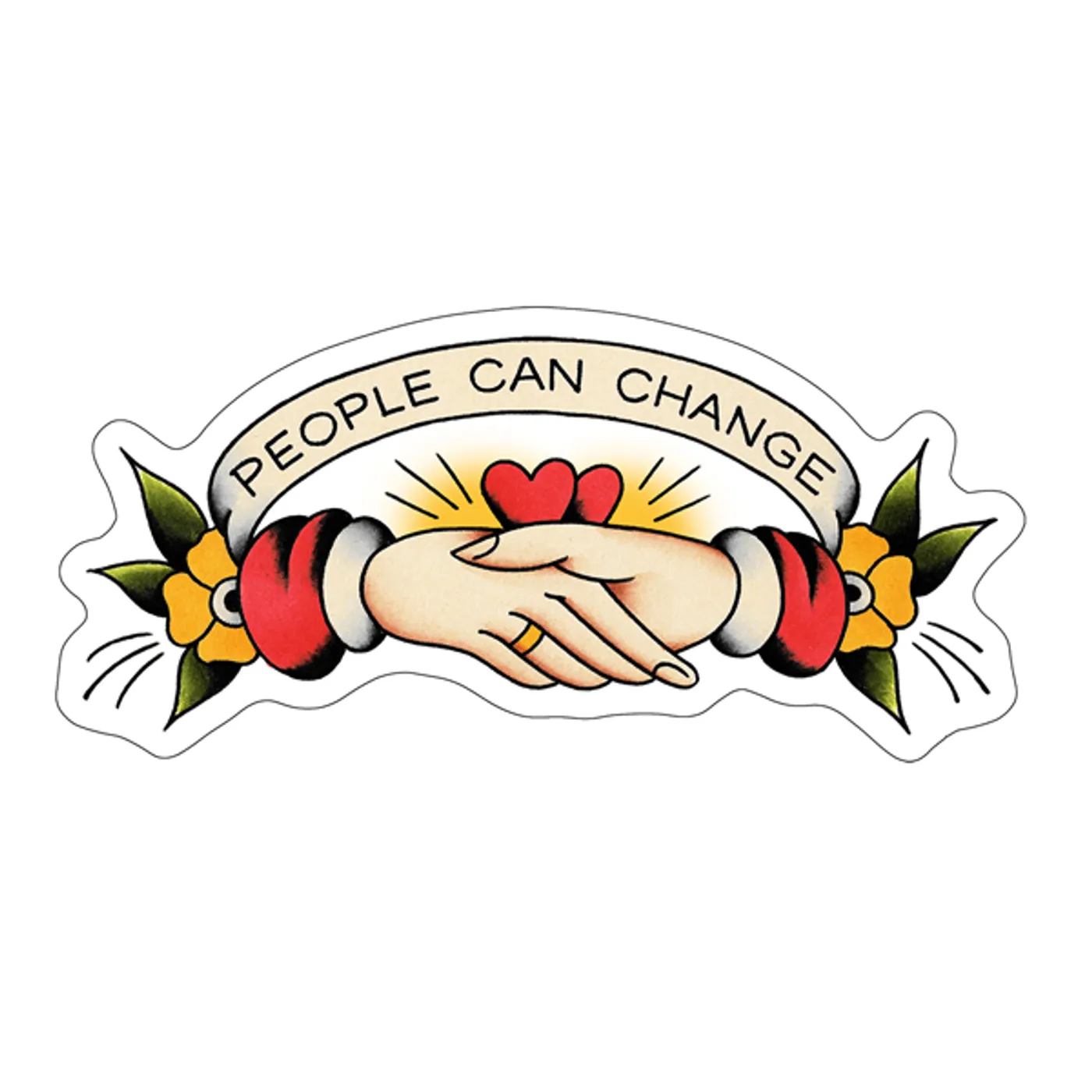Justin Furstenfeld Gunner Black Co - People Can Change Sticker