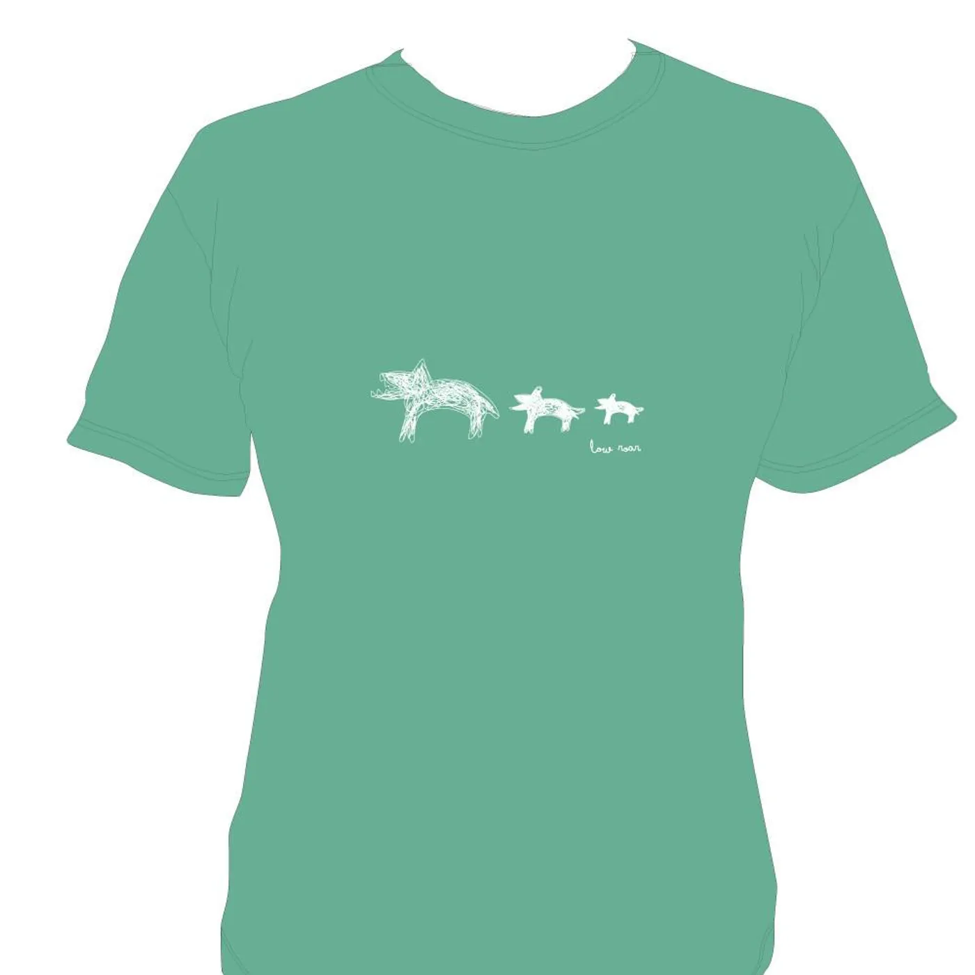 Low Roar - Animals Unisex Green T-Shirt