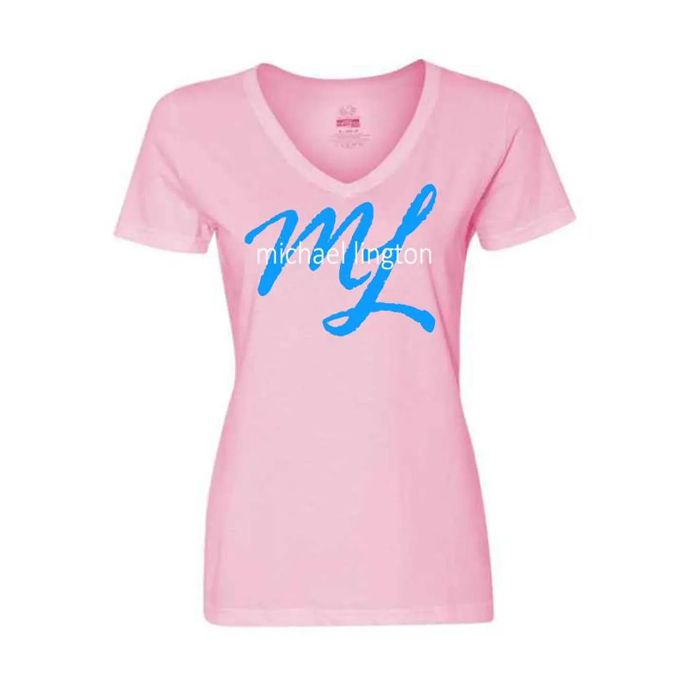 Michael Lington - Ladies Script Logo Tee (Pink)