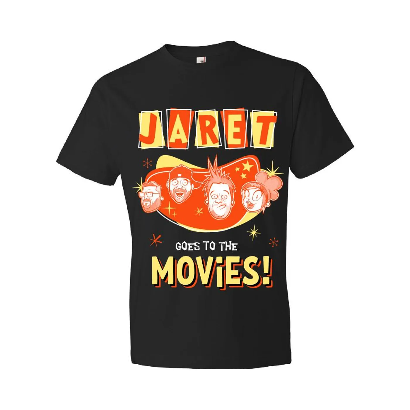 Jaret Reddick Jaret Goes To The Movies - Cartoon Faces Tee