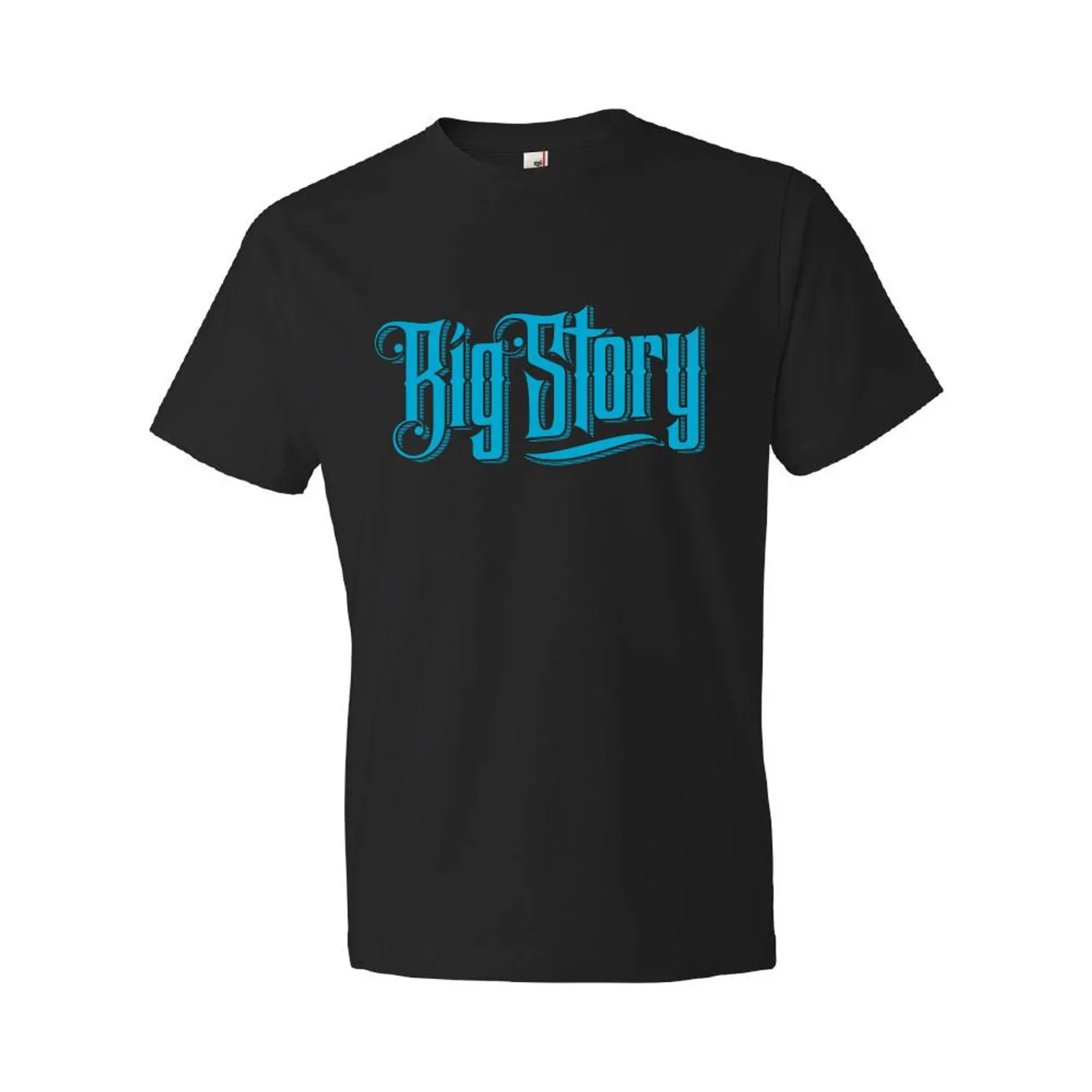Big Story - Band Logo Soft Tee (Blue on Black)