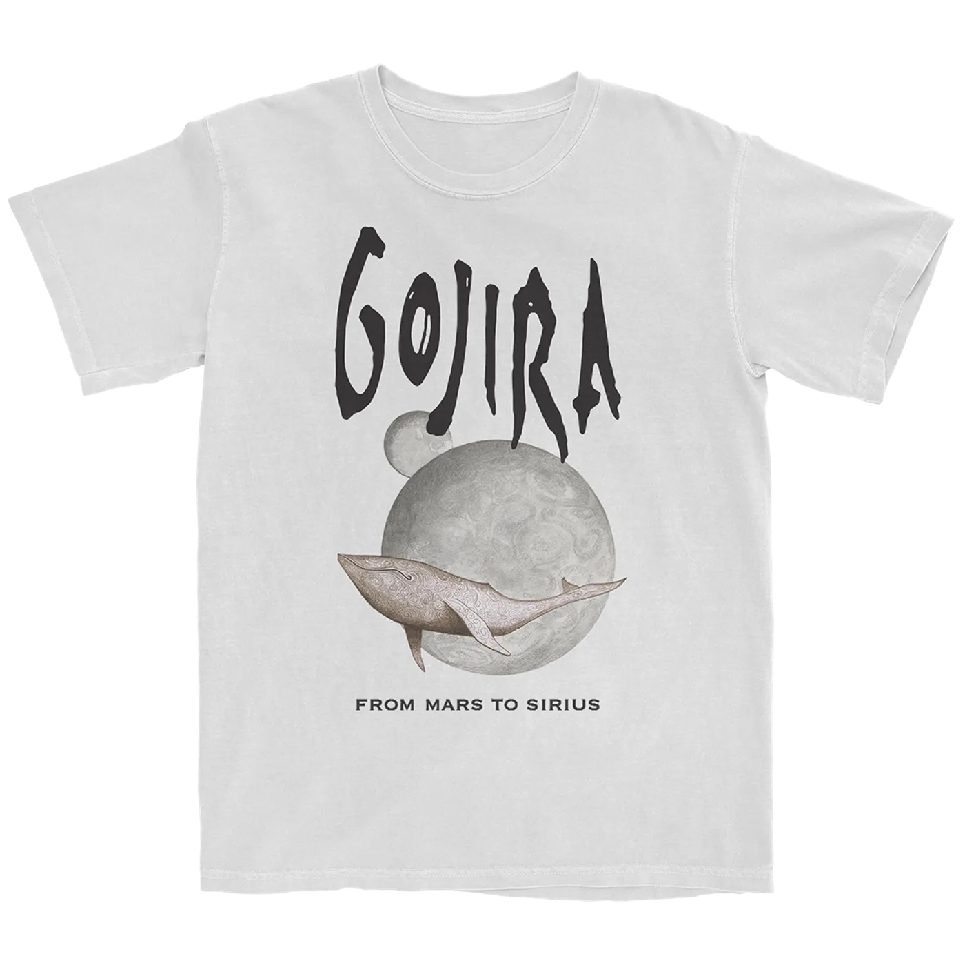 Gojira Whale From Mars White T-Shirt