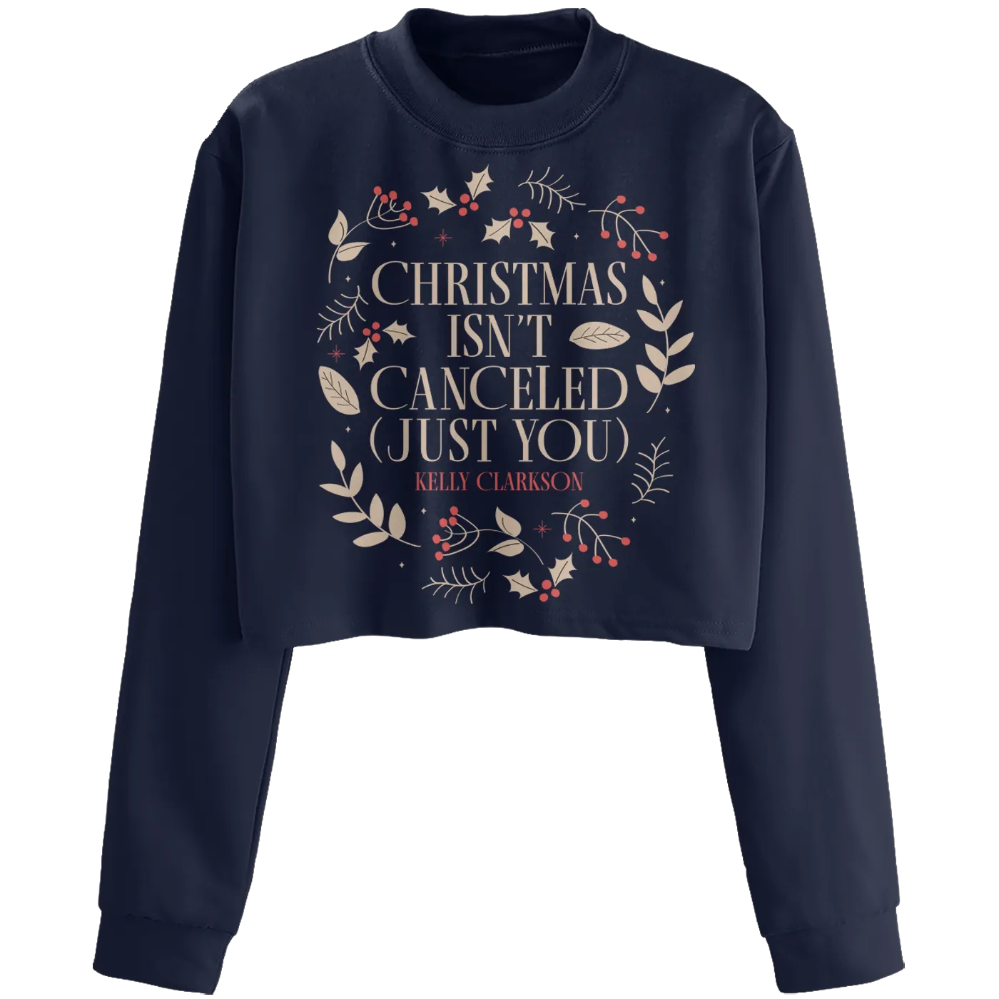 Kelly Clarkson Christmas Crop Sweatshirt