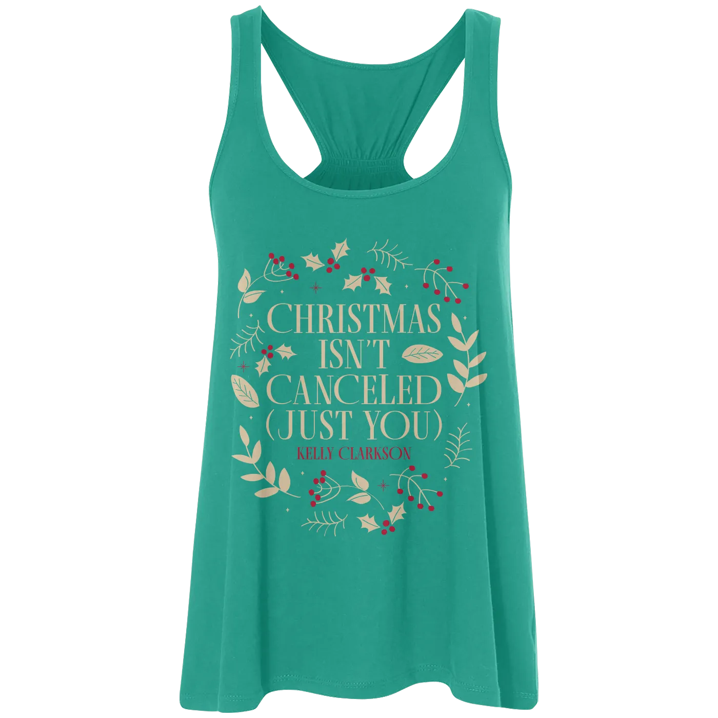 Kelly Clarkson Green Christmas Tank
