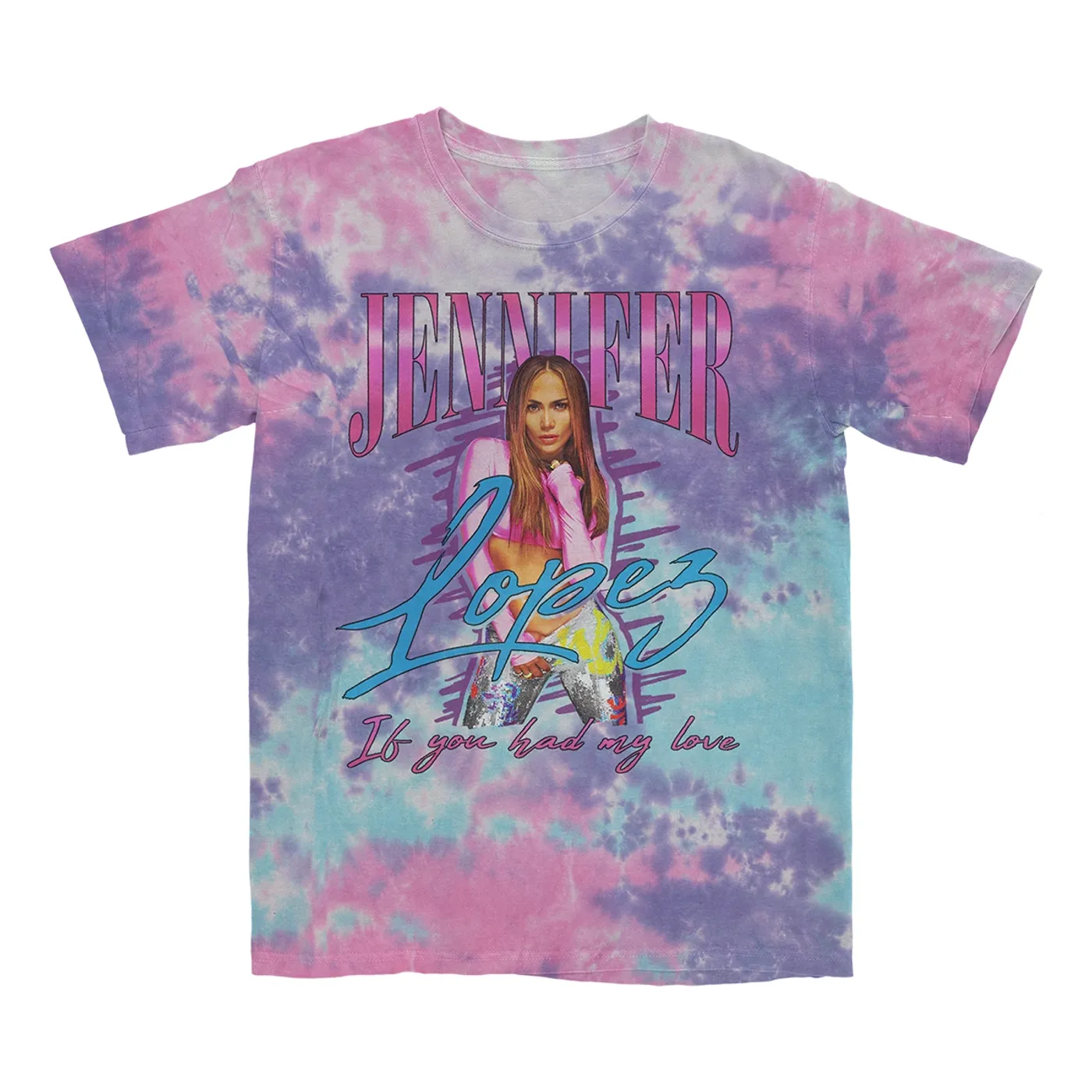 Jennifer Lopez My Love Tie-Dye T-Shirt