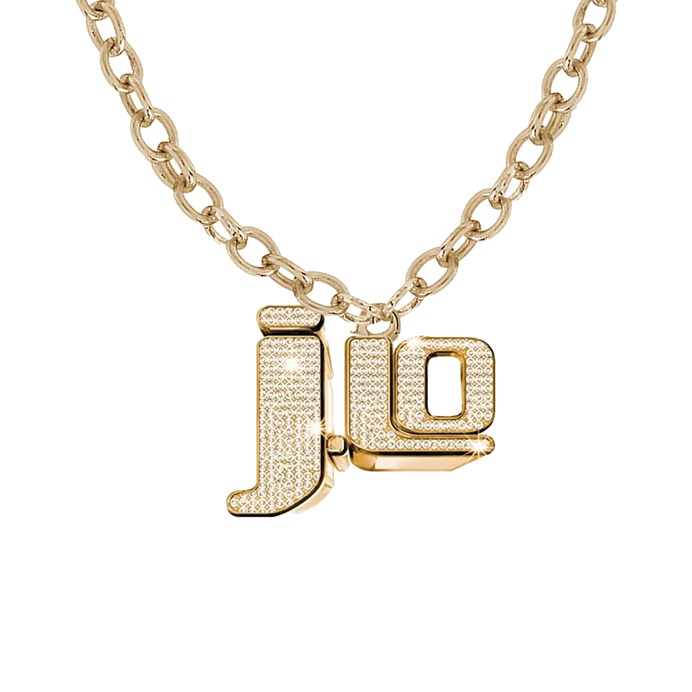 Jennifer Lopez On the JLO Necklace