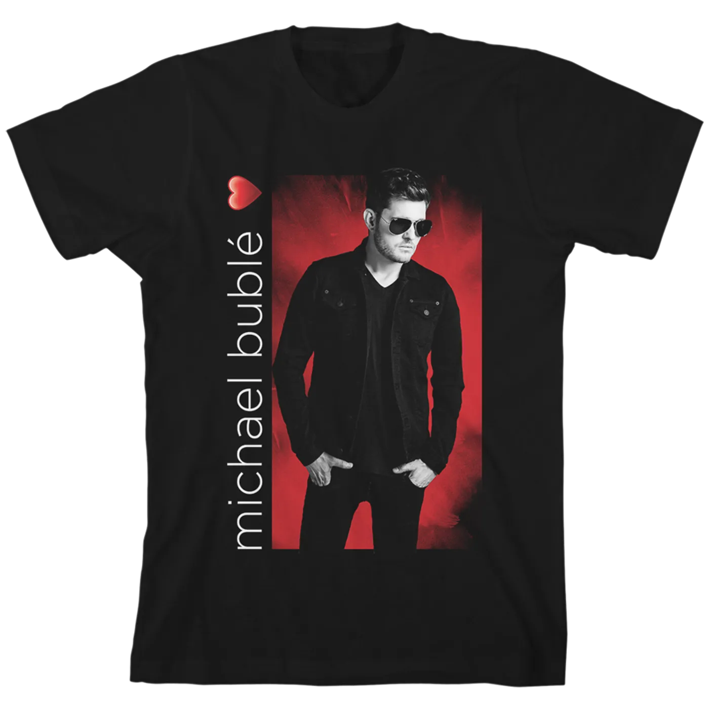 Michael Bublé  Red Rectangle T-shirt