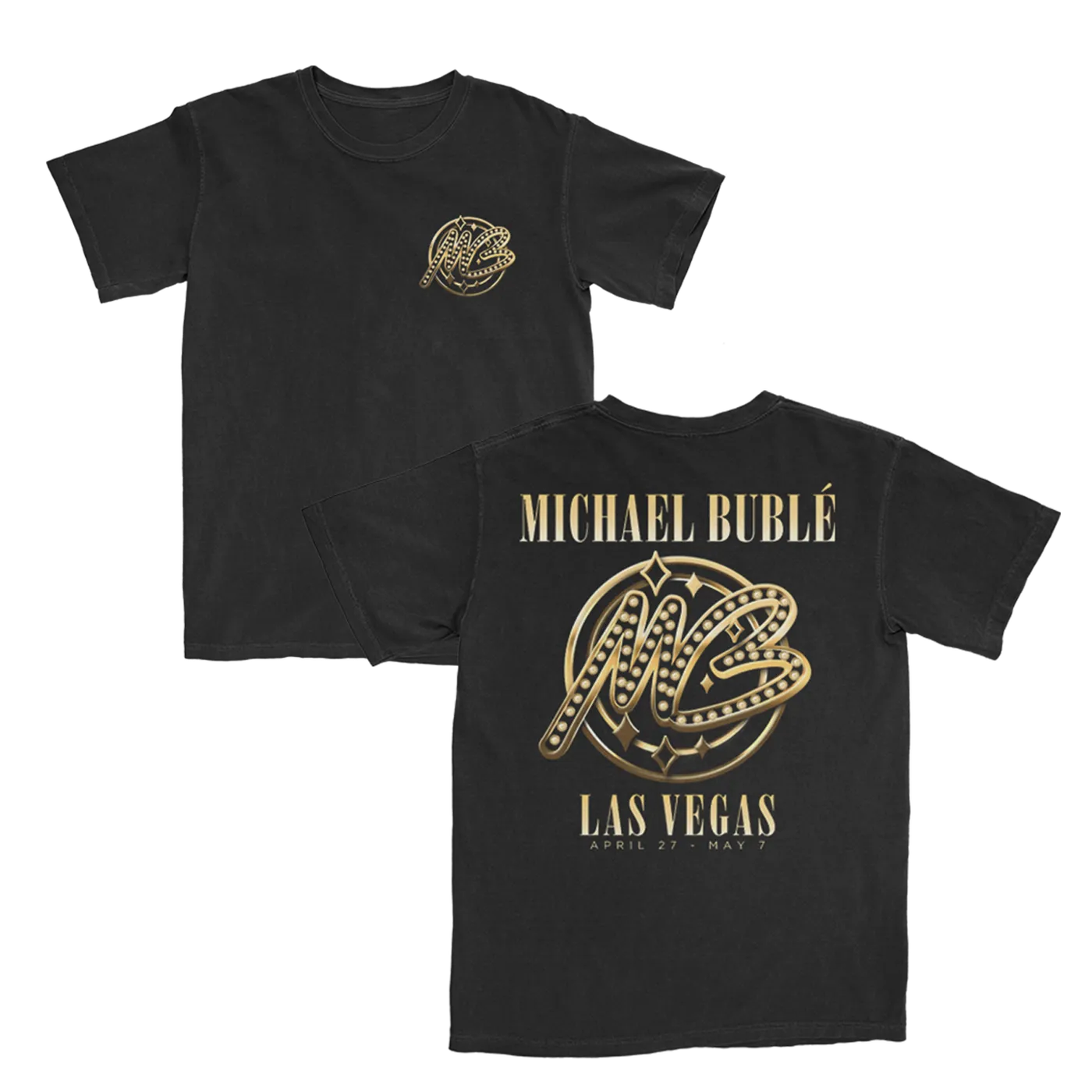 Michael Bublé  Vegas Lights Logo T-Shirt