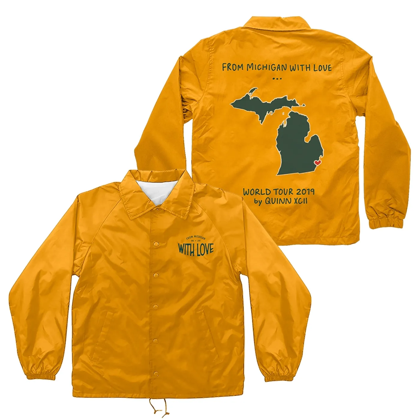 Quinn XCII Michigan With Love Coaches Jacket