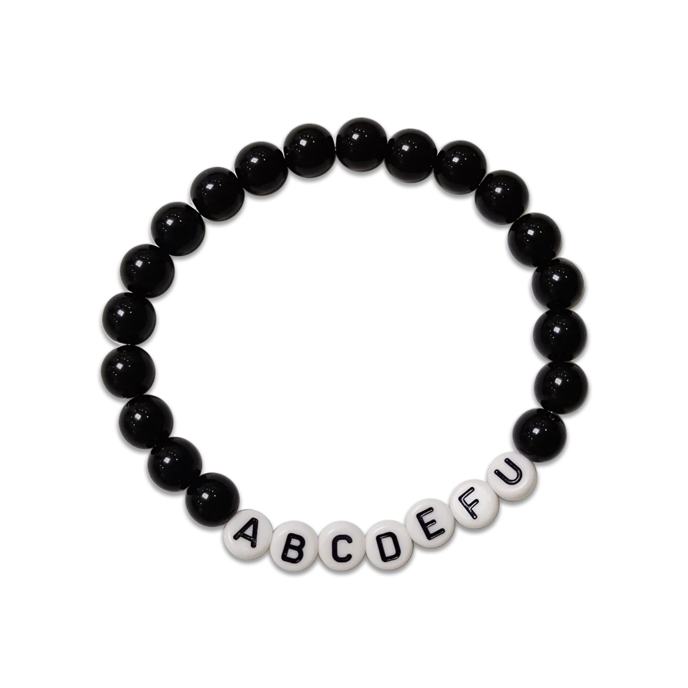 GAYLE abcdefu Black Bracelet
