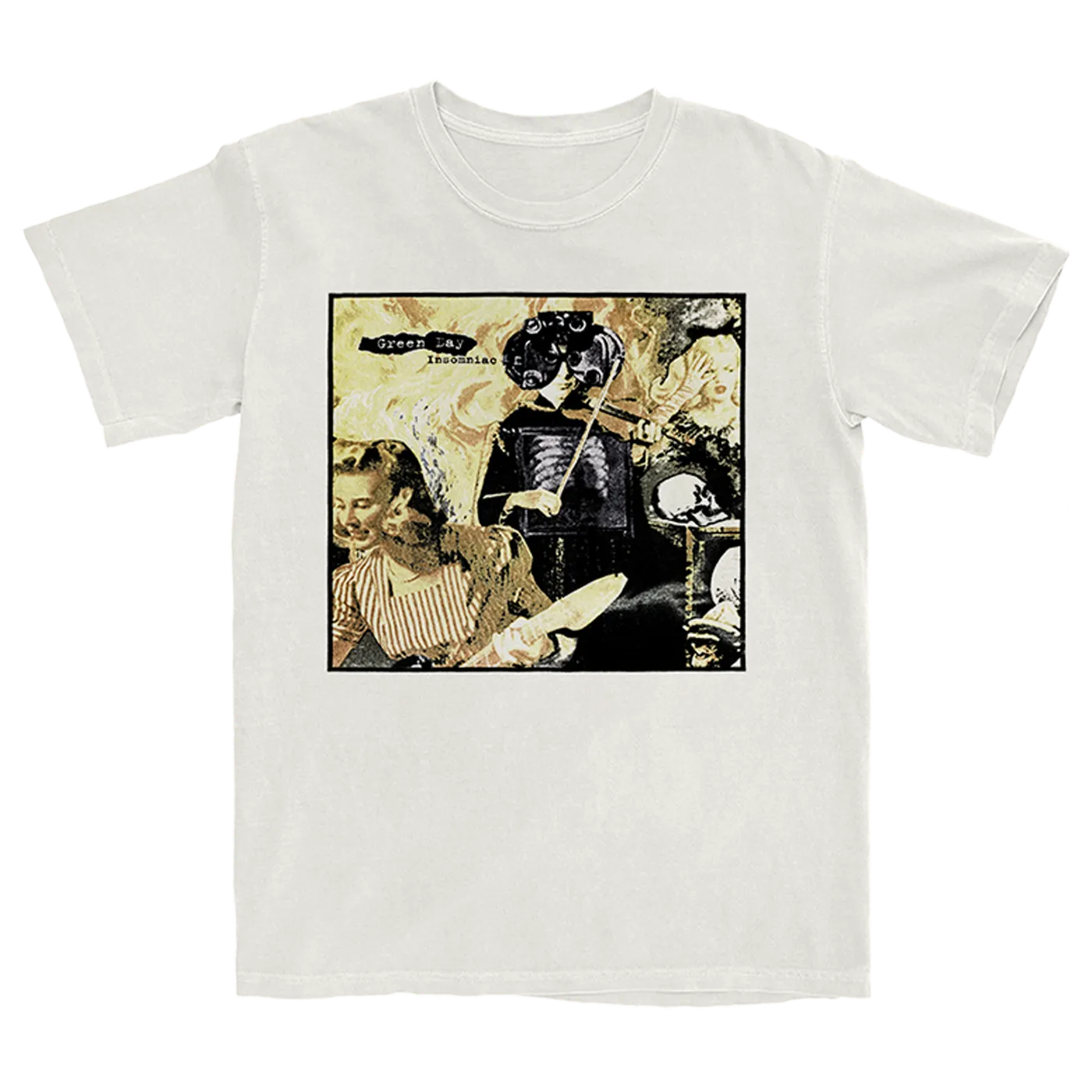 Green Day Vintage Insomniac Cover T-Shirt