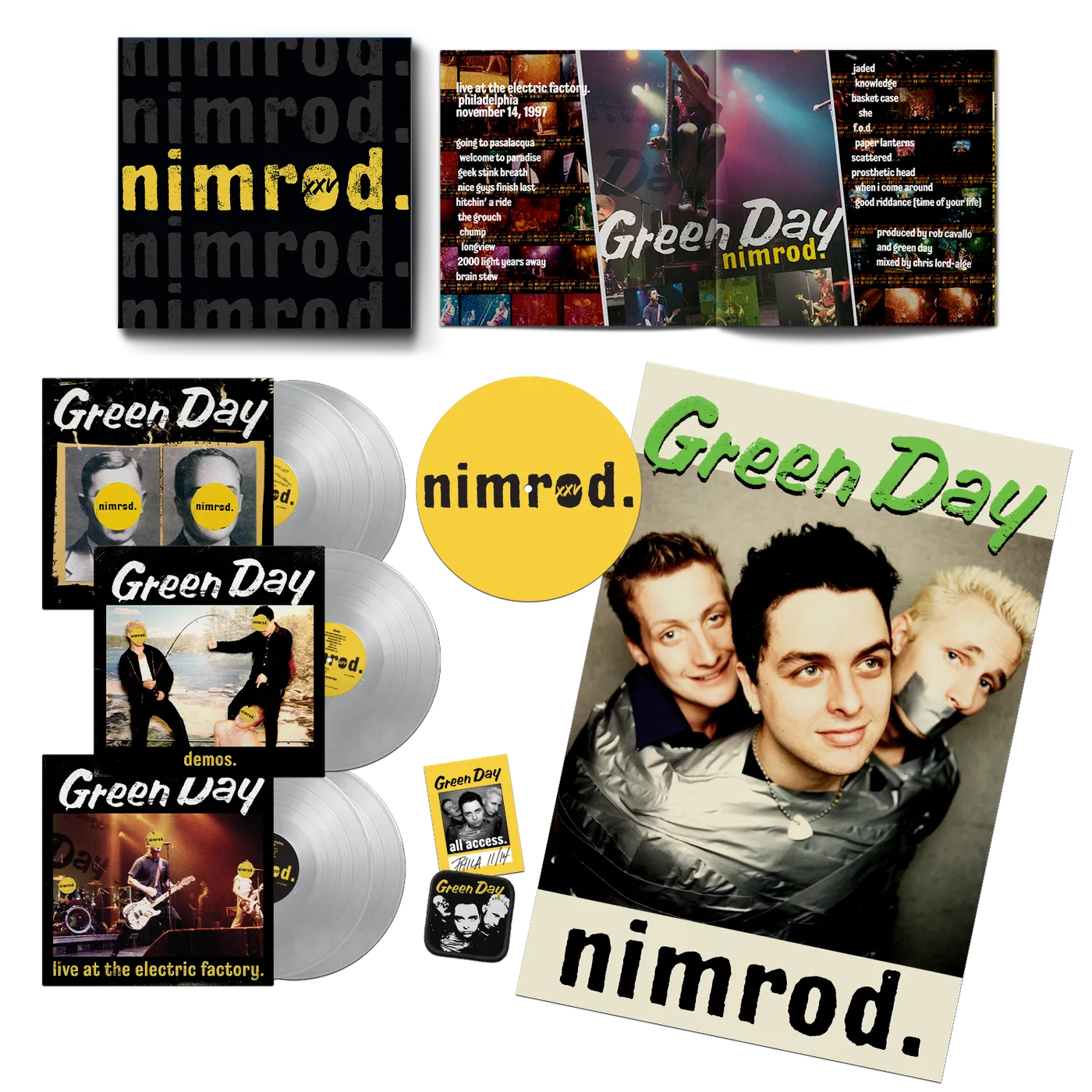 Green Day Nimrod XXV Limited Silver Vinyl 5LP