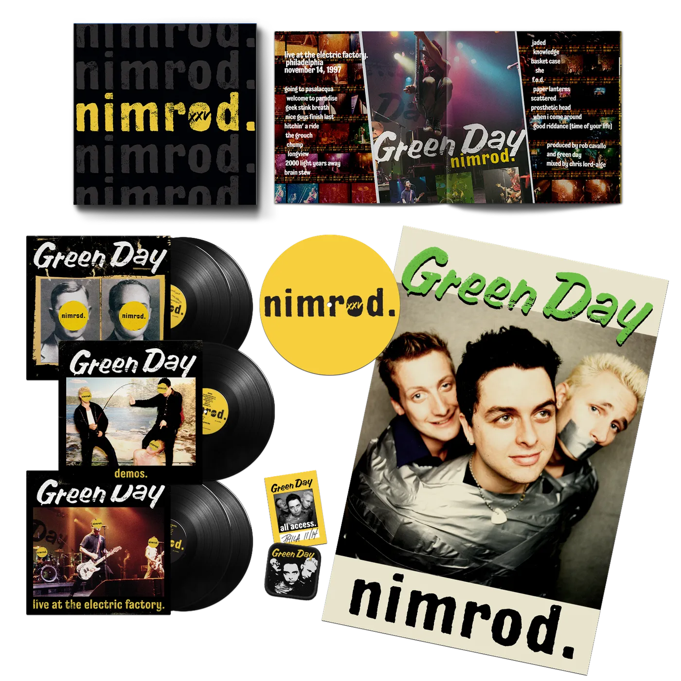 Green Day Nimrod XXV Black Vinyl 5LP