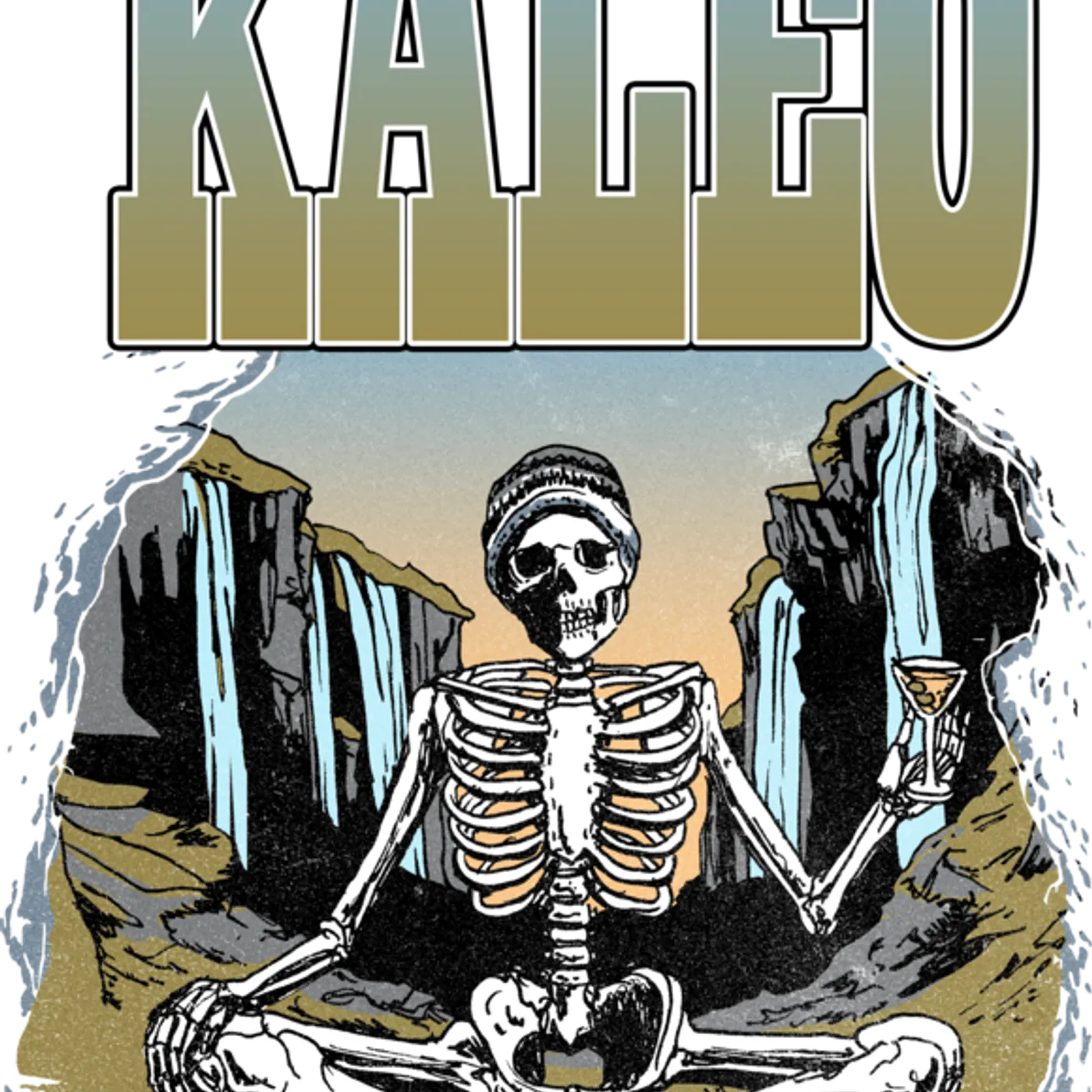 KALEO Meditating Skeleton Crewneck