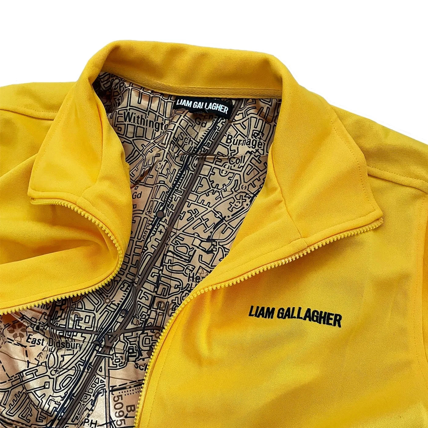 Liam Gallagher RKID Map Track Top Yellow