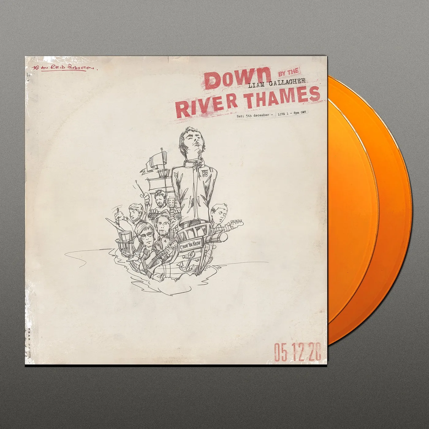 Liam Gallagher Down By the River Thames Orange 2LP