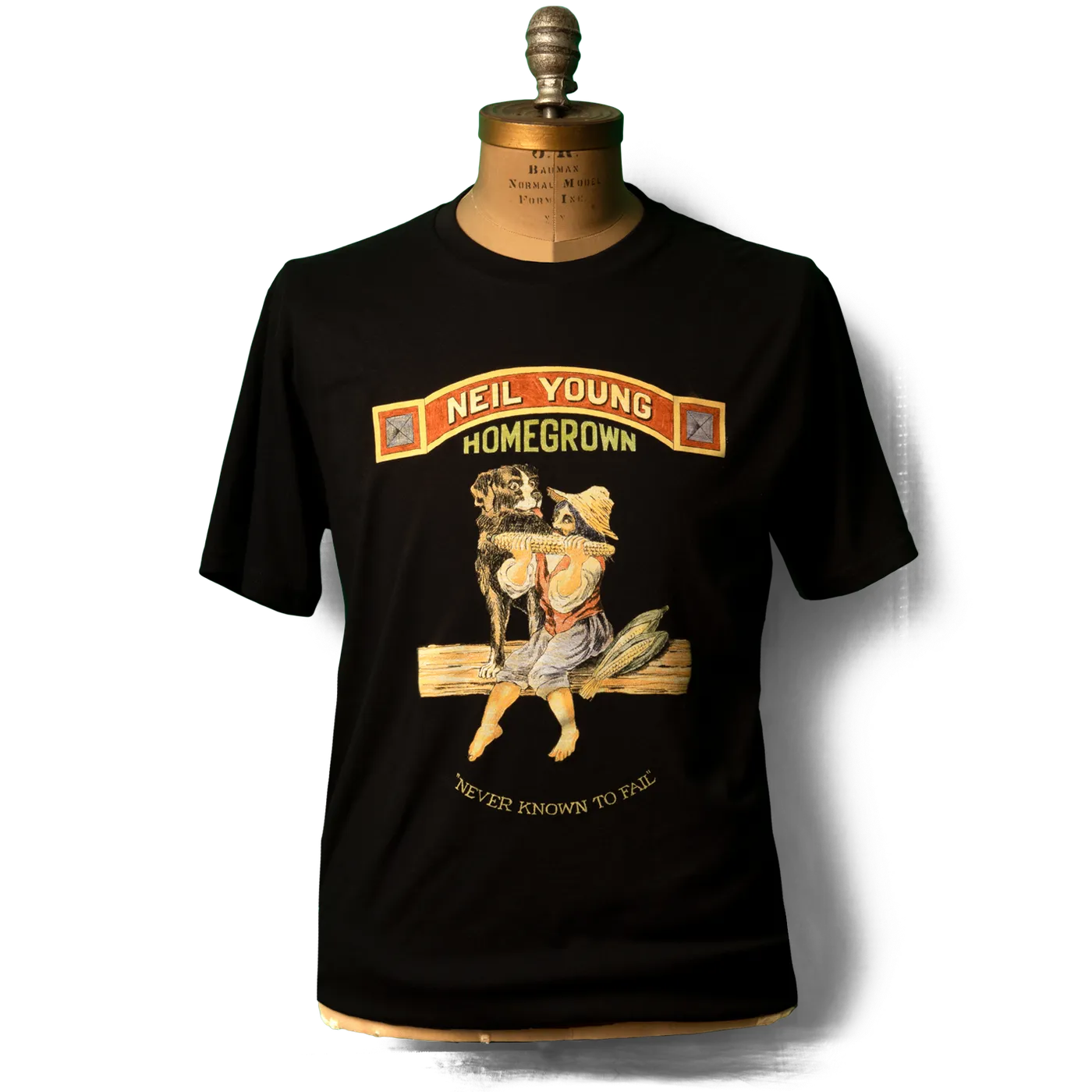 Neil Young  Soft Organic Homegrown Black Men's T-Shirt