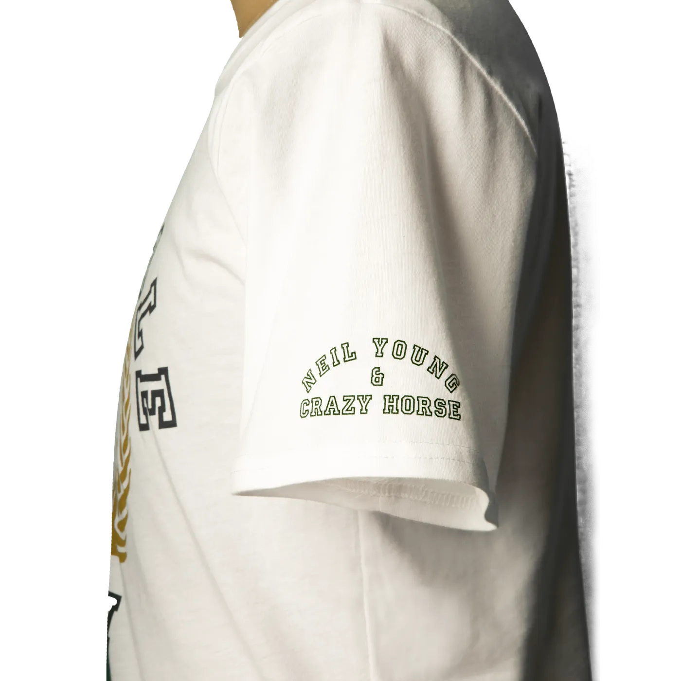 Neil Young  Soft Organic Greendale High Men's White T-Shirt