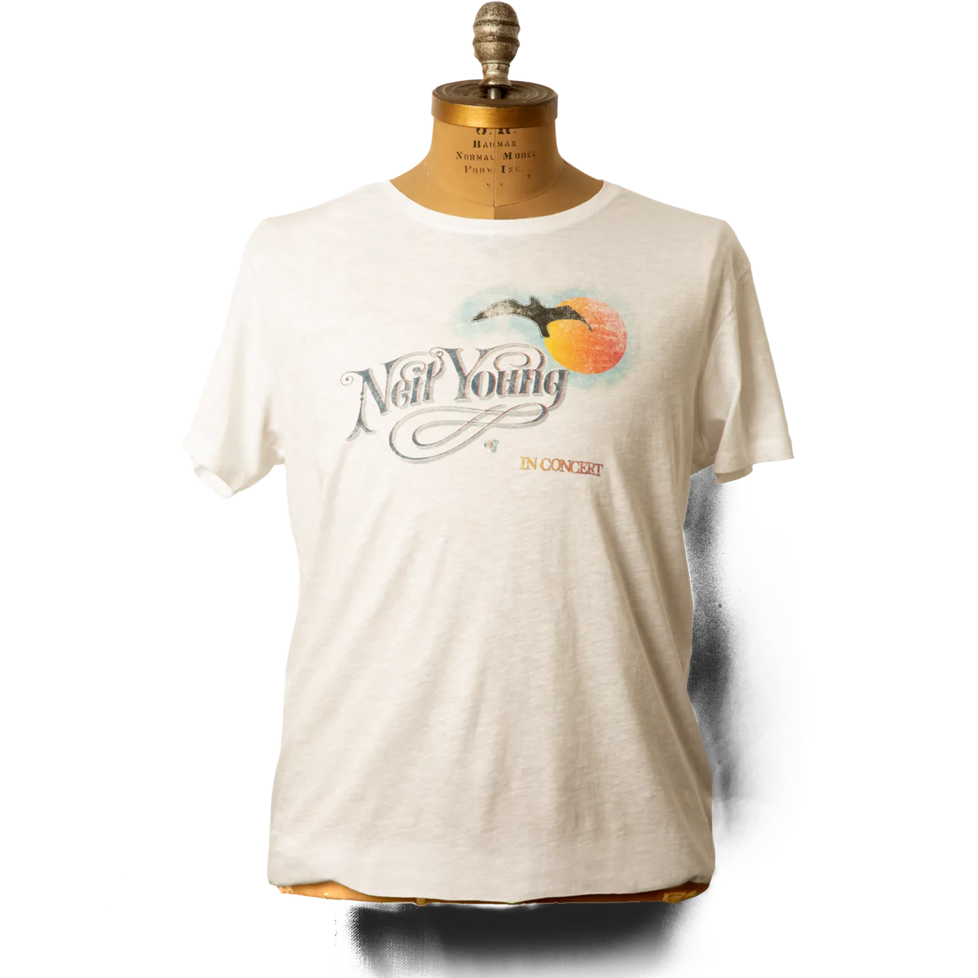 Neil Young Soft Organic Vintage In Concert Men's White T-shirt