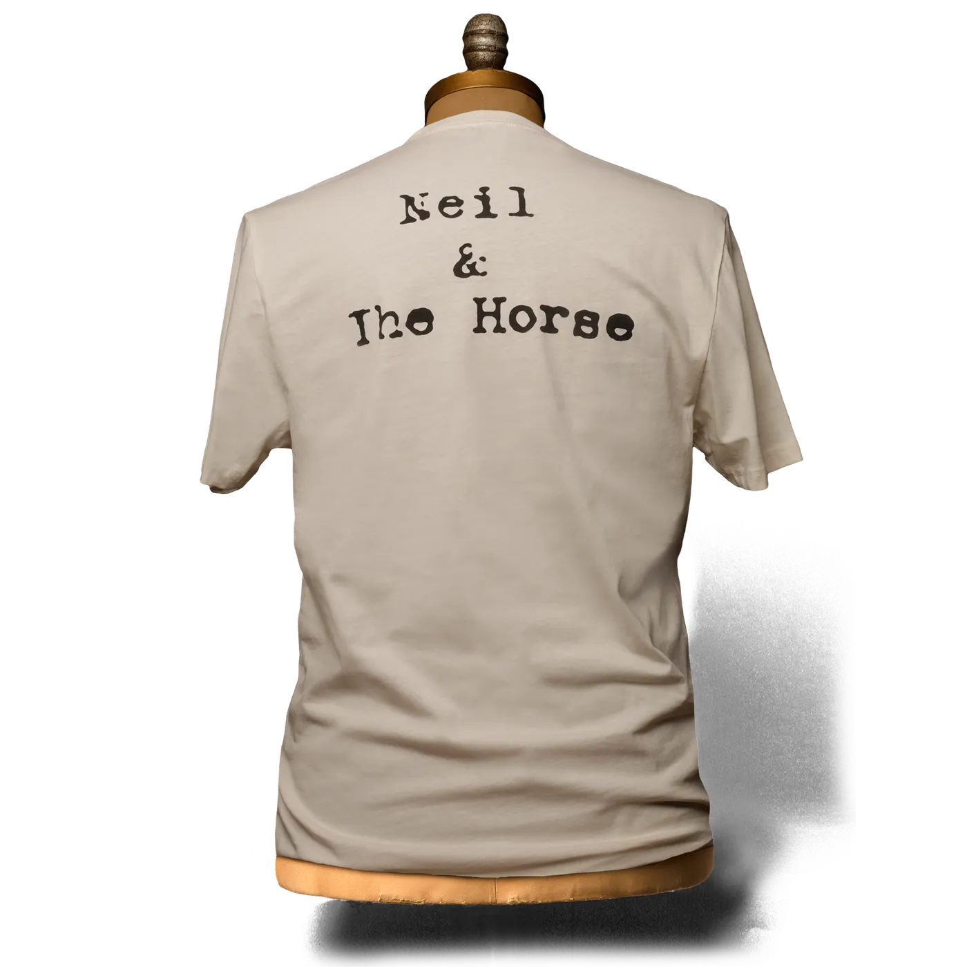 Neil Young  Typewriter Love Earth Cream T-Shirt