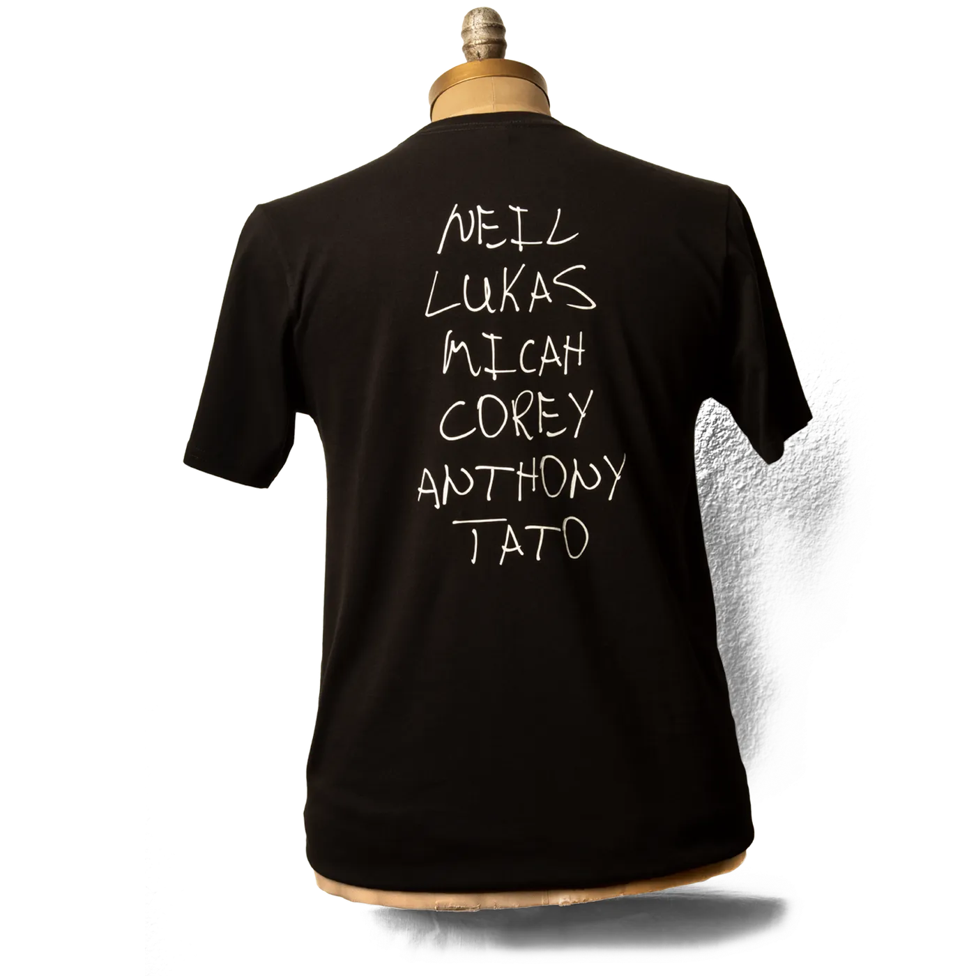 Neil Young  Soft Organic Neil And The Real Name Men's Black T-Shirt