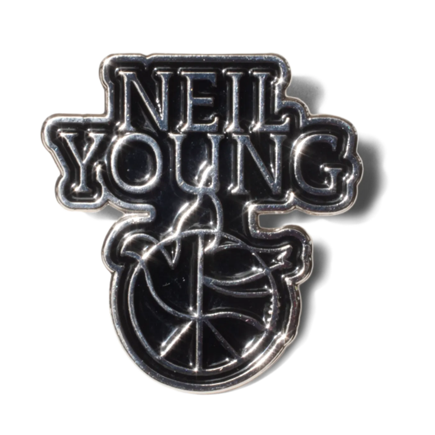 Neil Young Peace Dove Pin