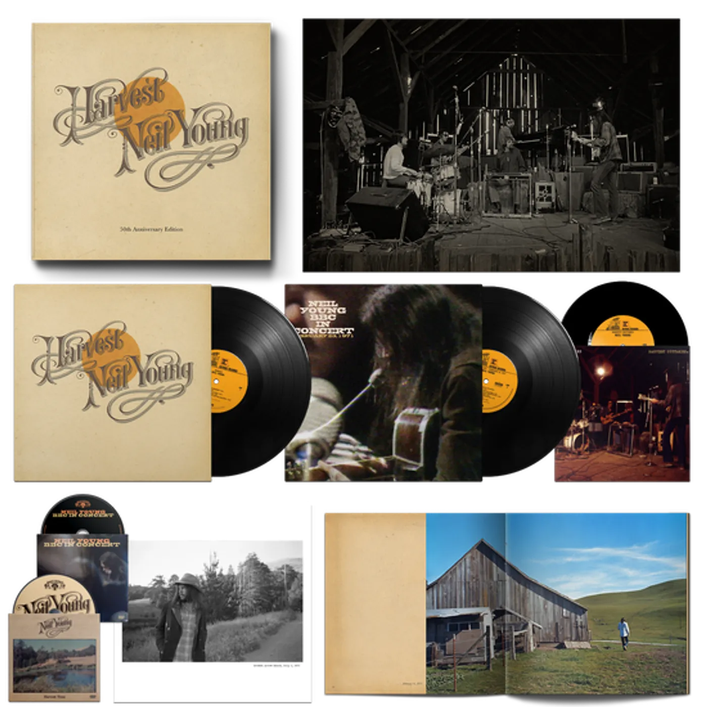 Neil Young  Harvest 50th Anniversary Edition Deluxe LP Box Set (Vinyl)