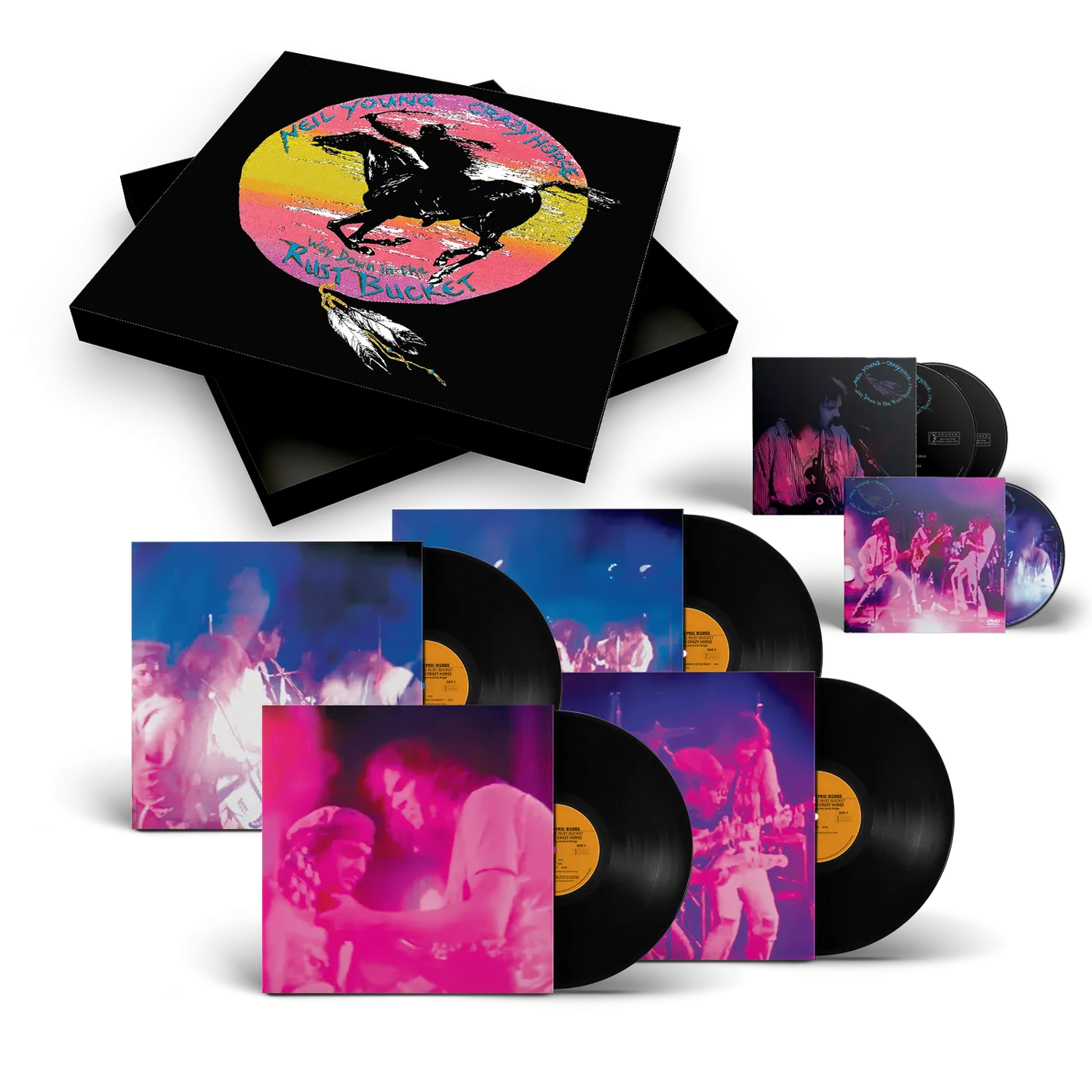 Neil Young Way Down in The Rust Bucket Deluxe Box Set Edition (DVD, 4 LPs, 2 CDs)