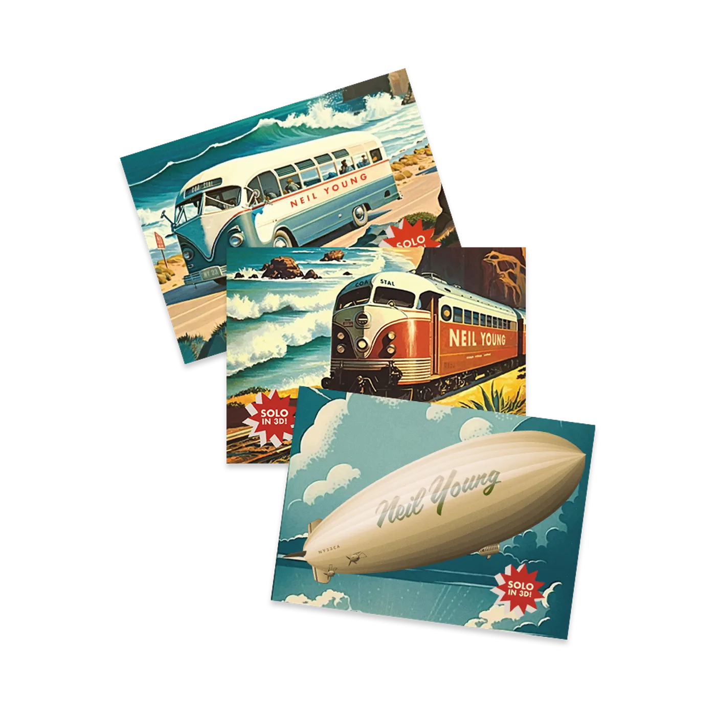 Neil Young  Coastal Postcard Set