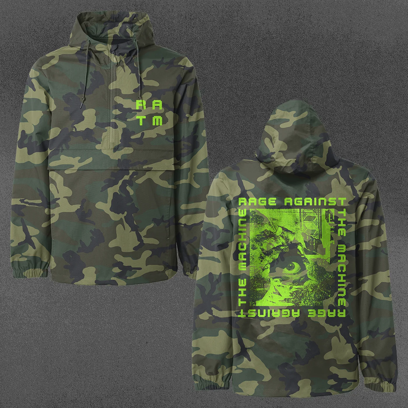 Rage Against The Machine Camo Anorak Jacket