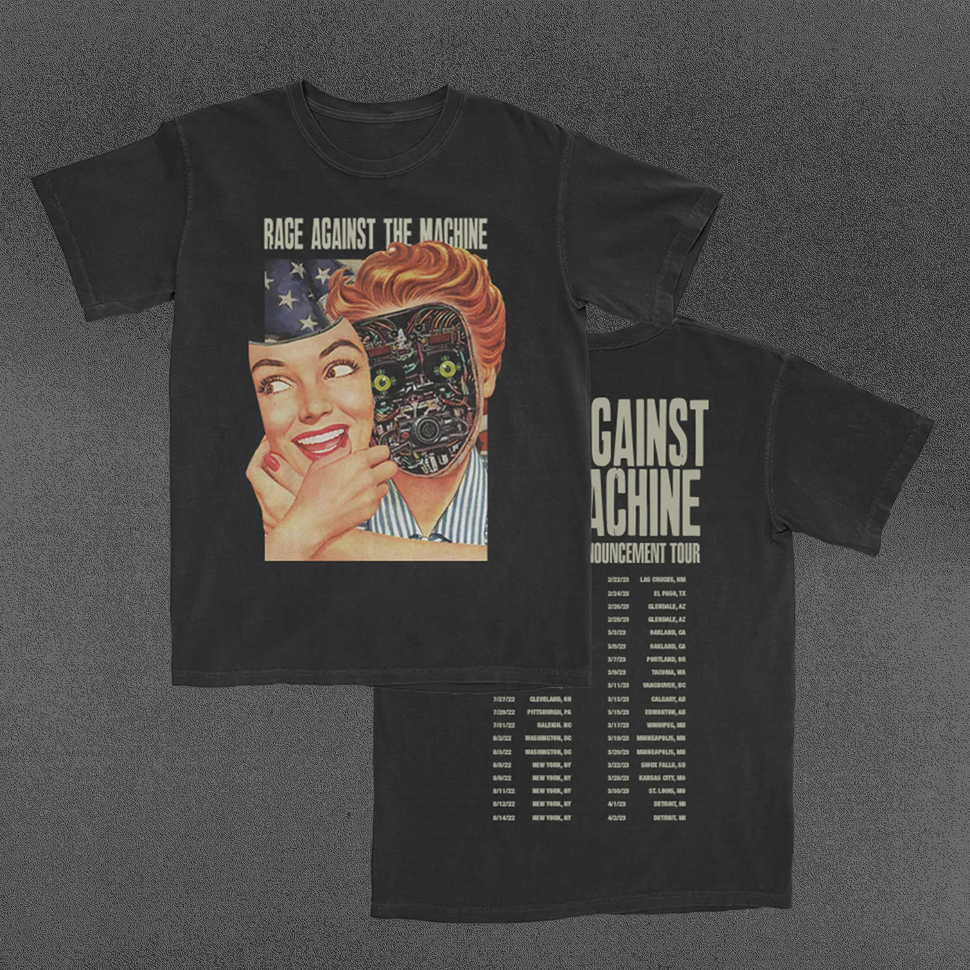 Rage Against The Machine Behind the Scene Machine Tour T-Shirt