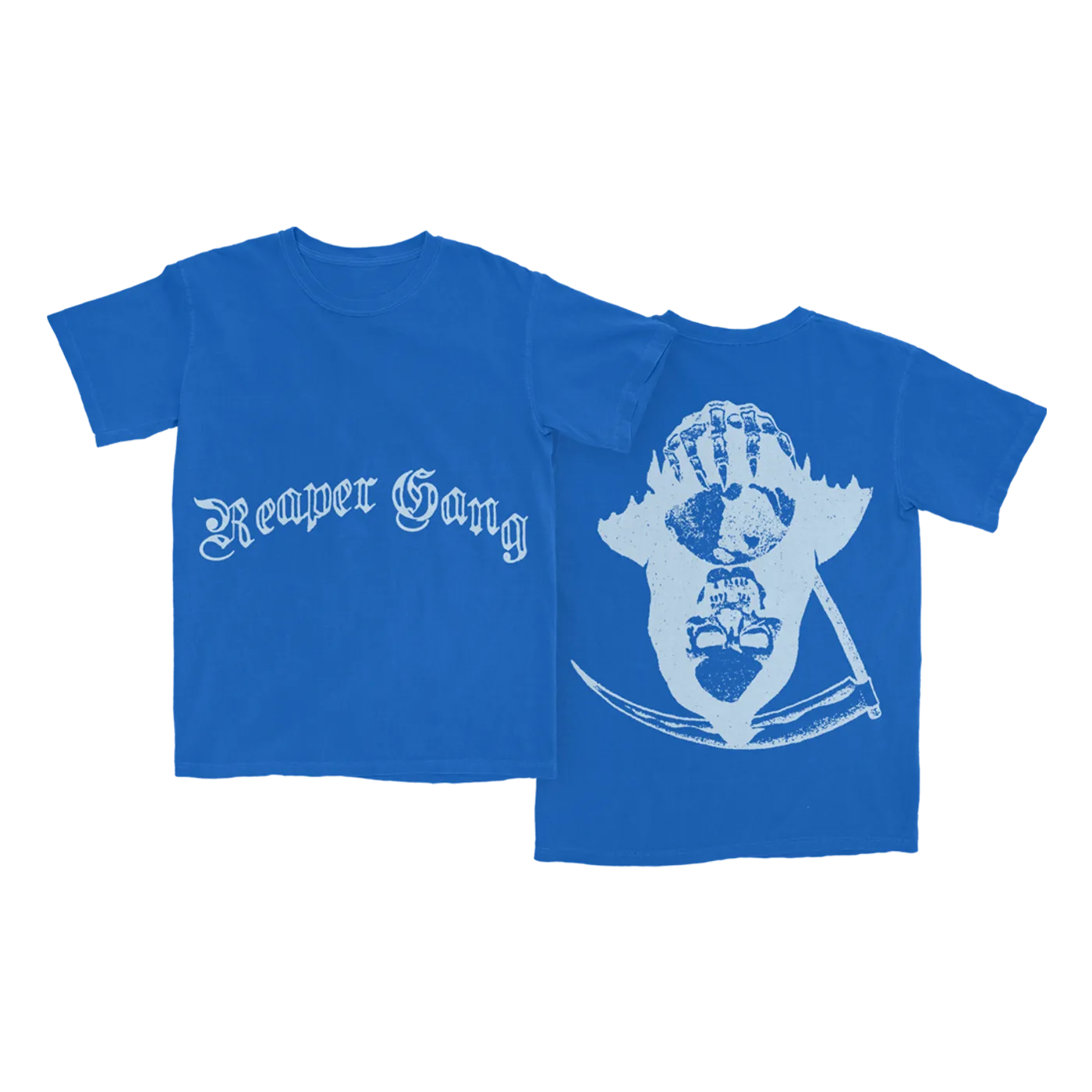 Big Scarr Reaper Gang Skull Tee (Blue)