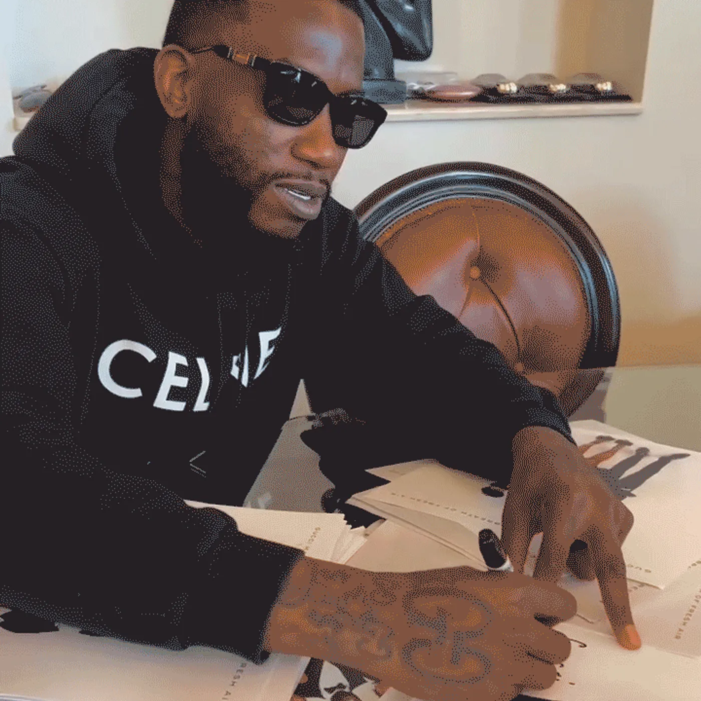 Gucci Mane Breath of Fresh Air Signed Art card CD